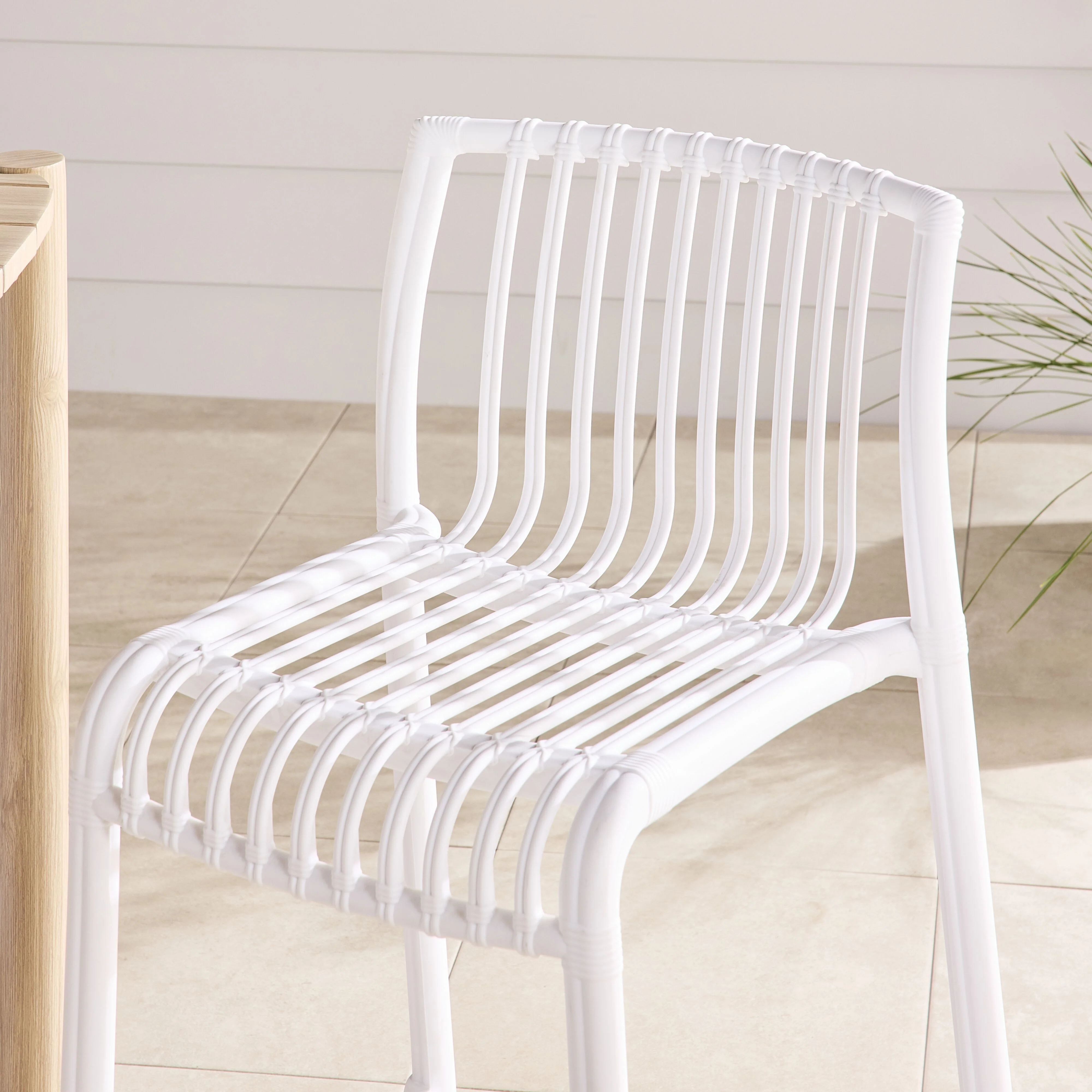 Milla Bar Stool White - Image 9
