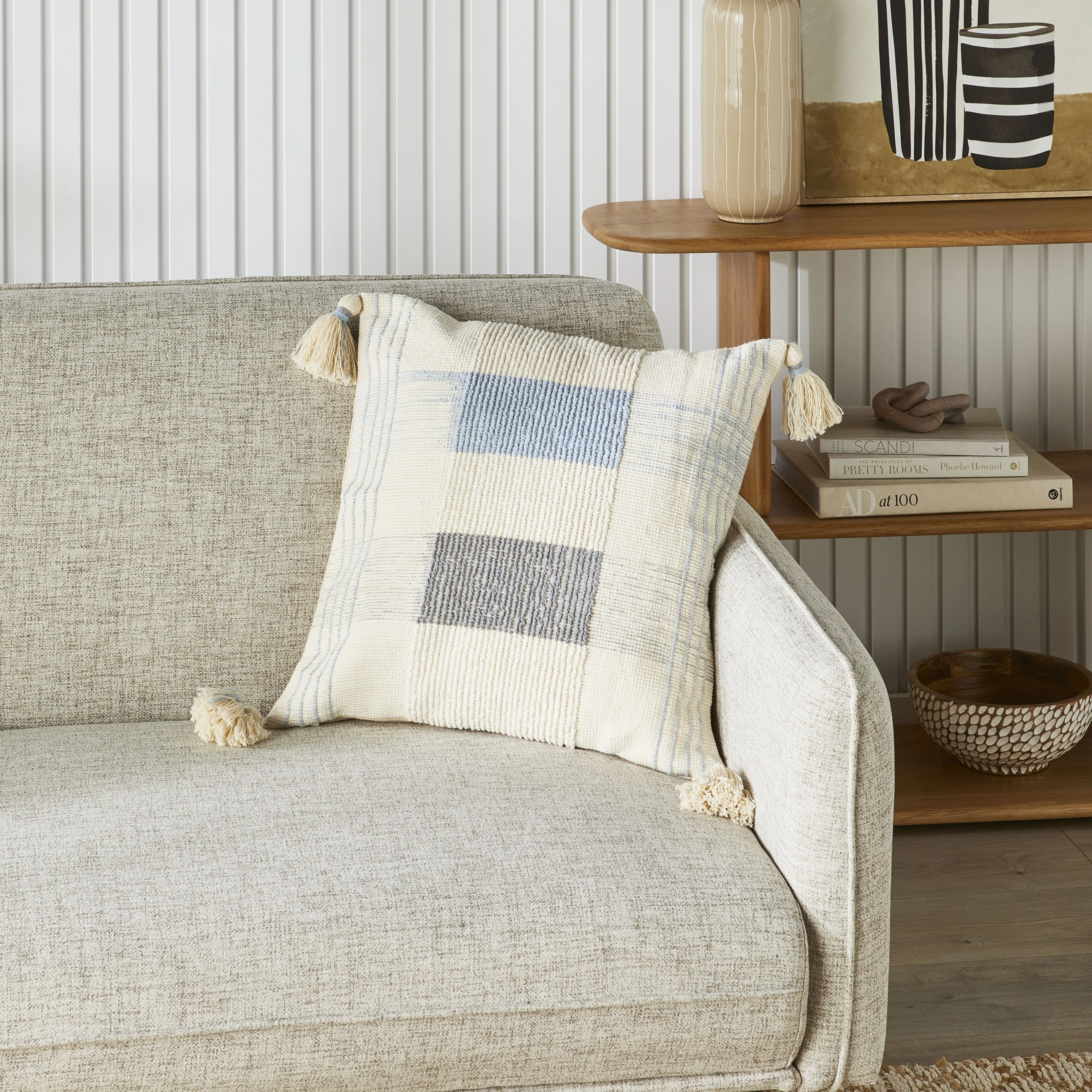 Miller Jacquard Check Cushion 50x50cm - Image 5