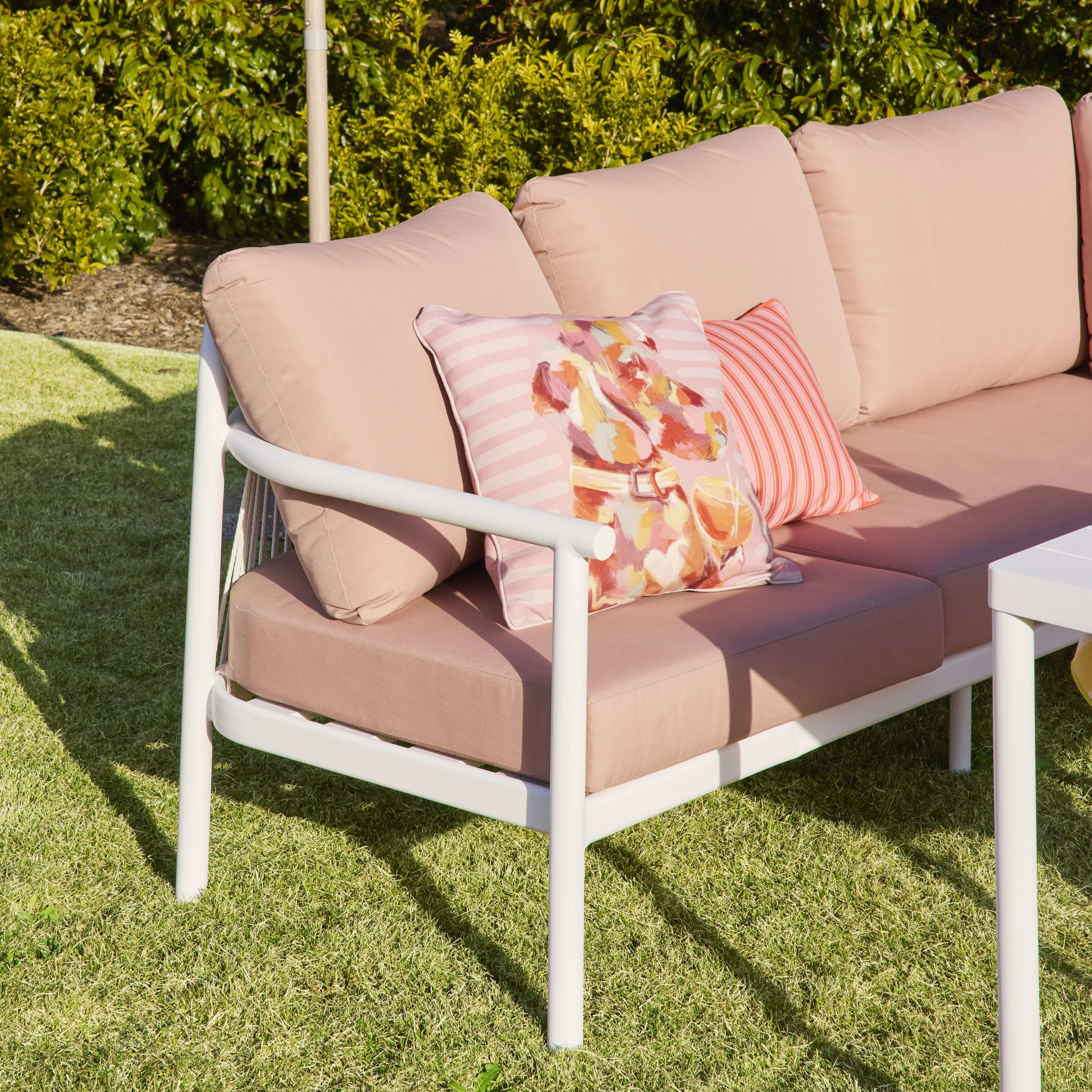 Milly Sofa Set with Dining Table Pink - Image 10