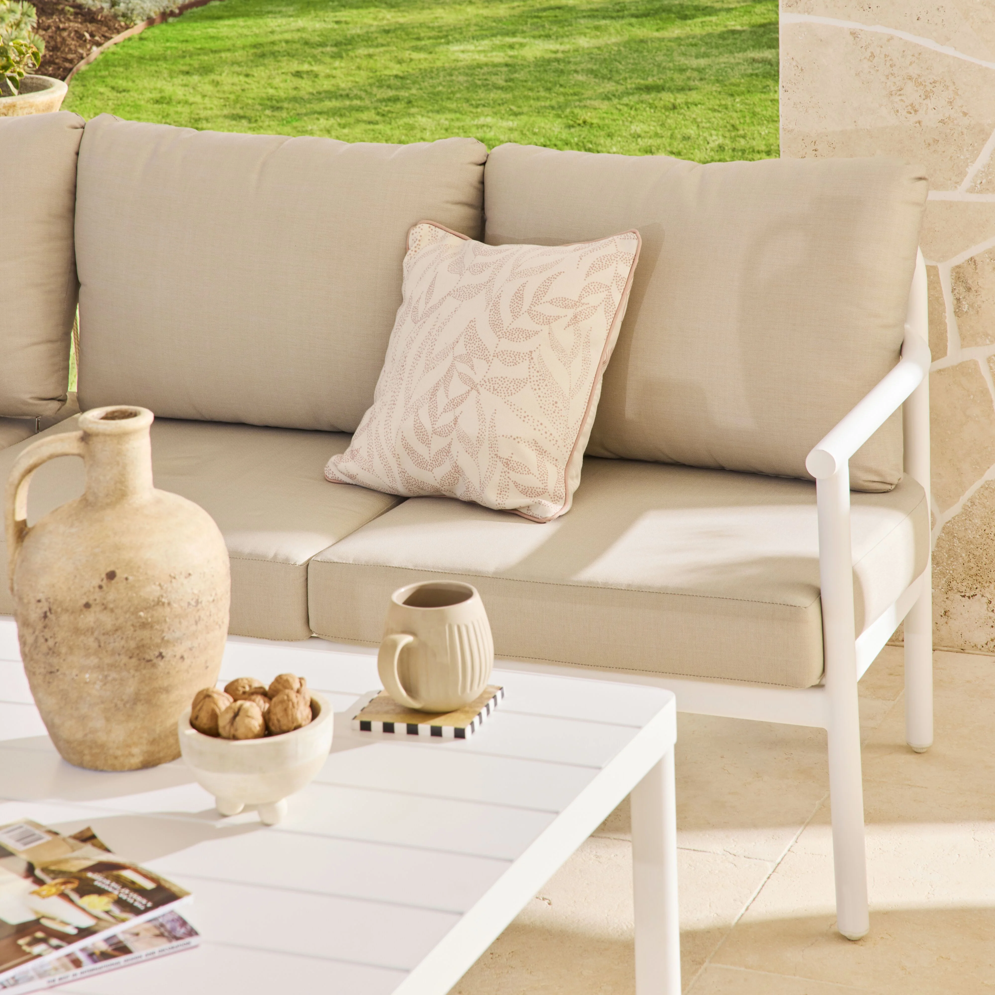 Milly Sofa Set with Dining Table Taupe - Image 12