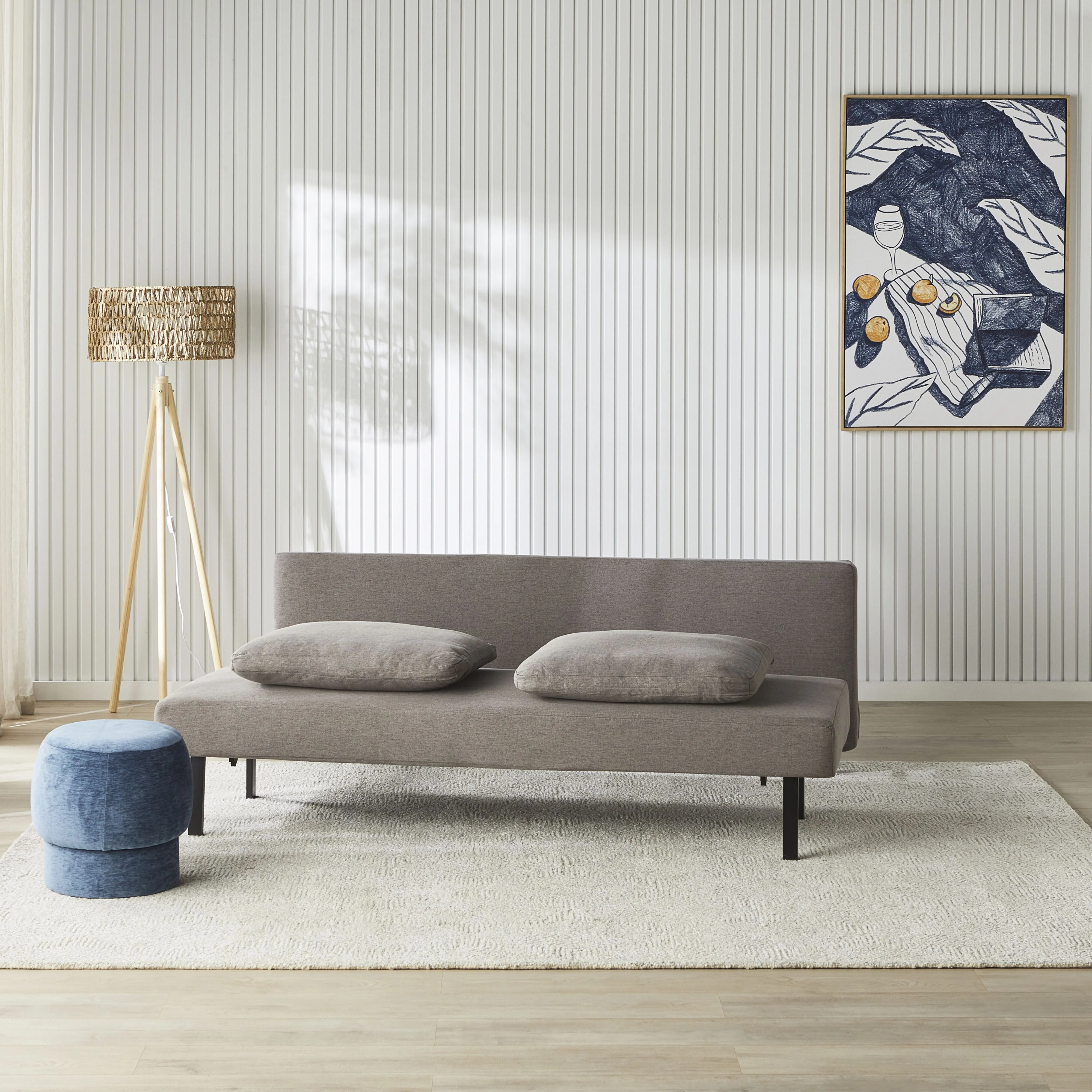Minnie Sofa Bed Pebble Grey - Image 10
