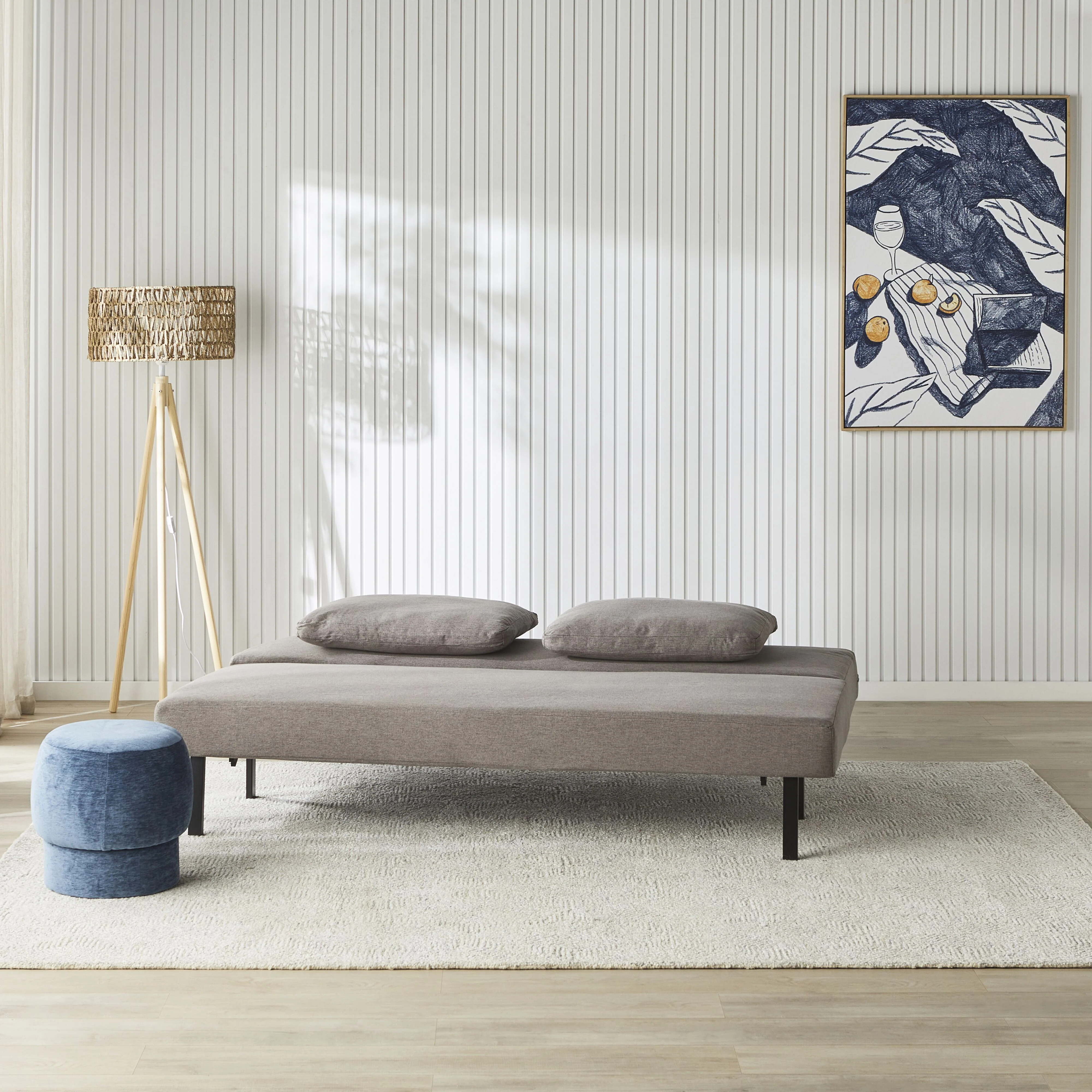 Minnie Sofa Bed Pebble Grey - Image 11