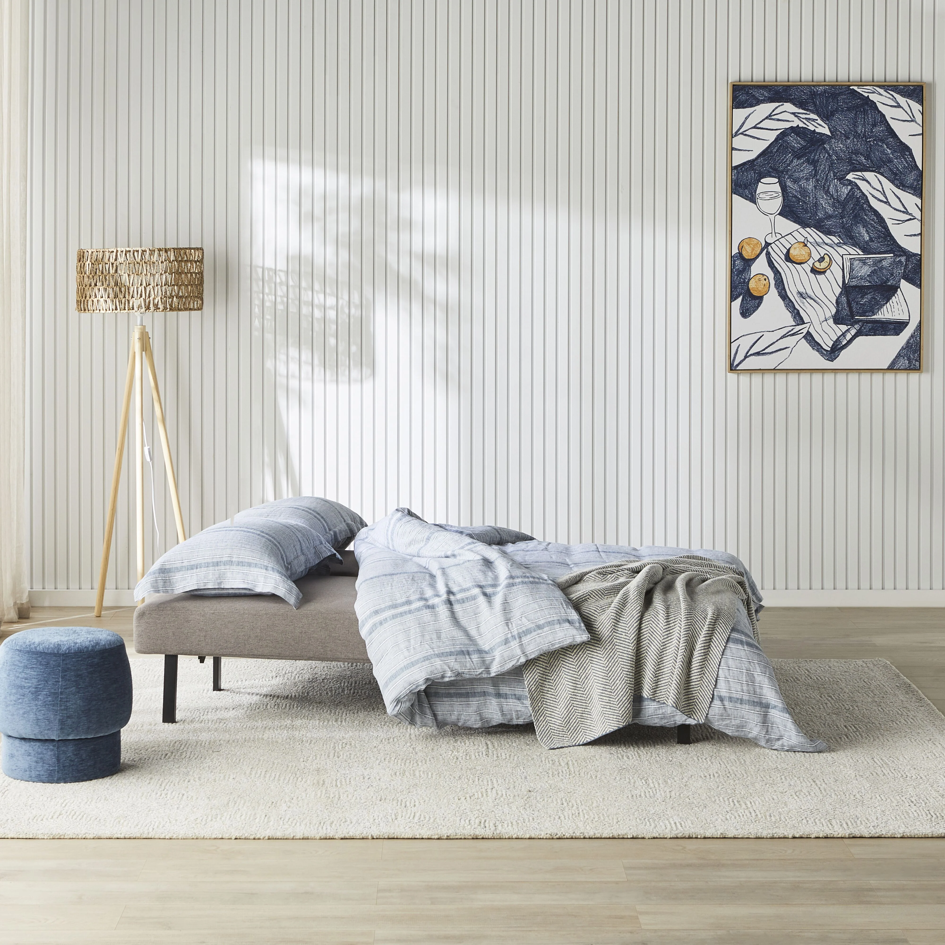 Minnie Sofa Bed Pebble Grey - Image 13