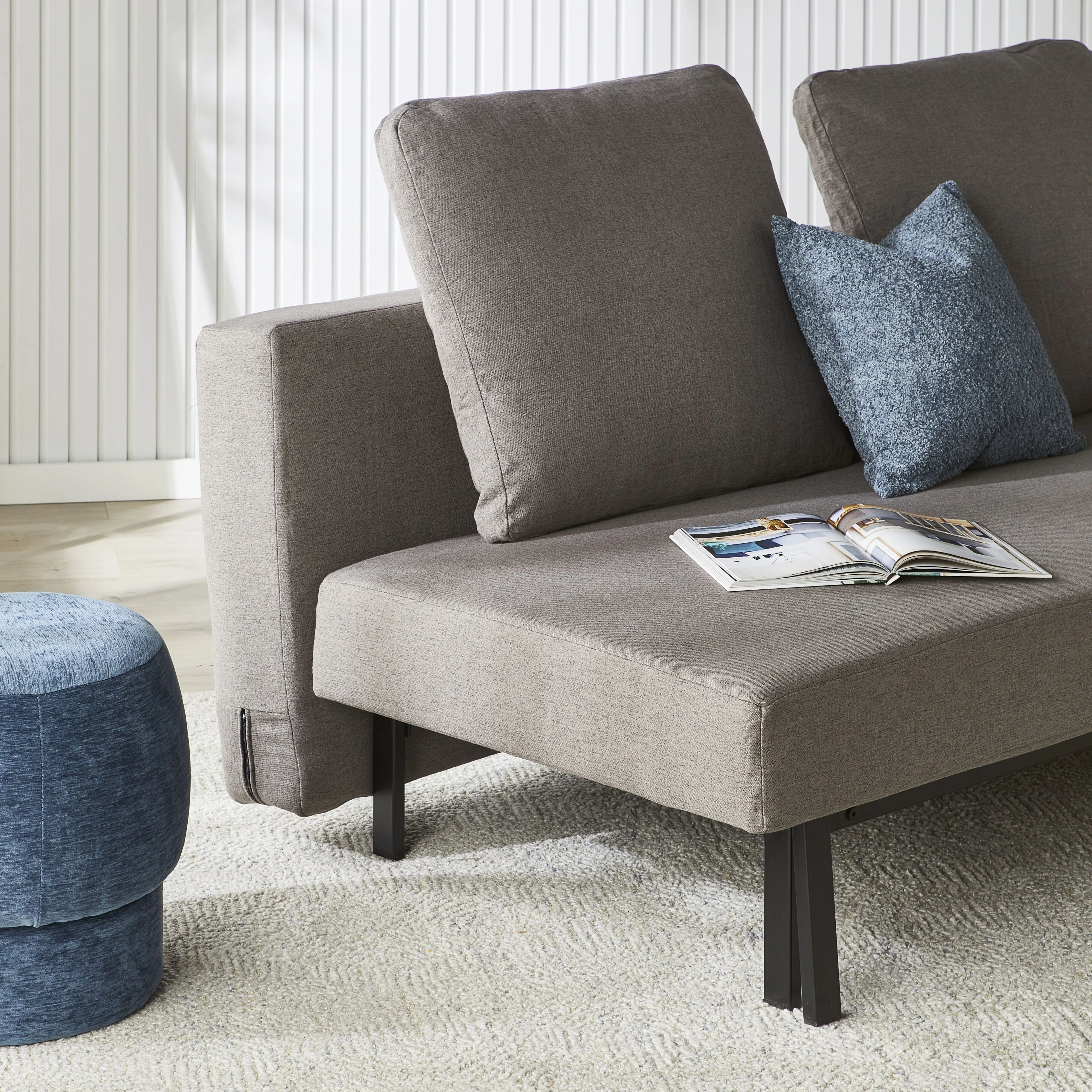 Minnie Sofa Bed Pebble Grey - Image 15
