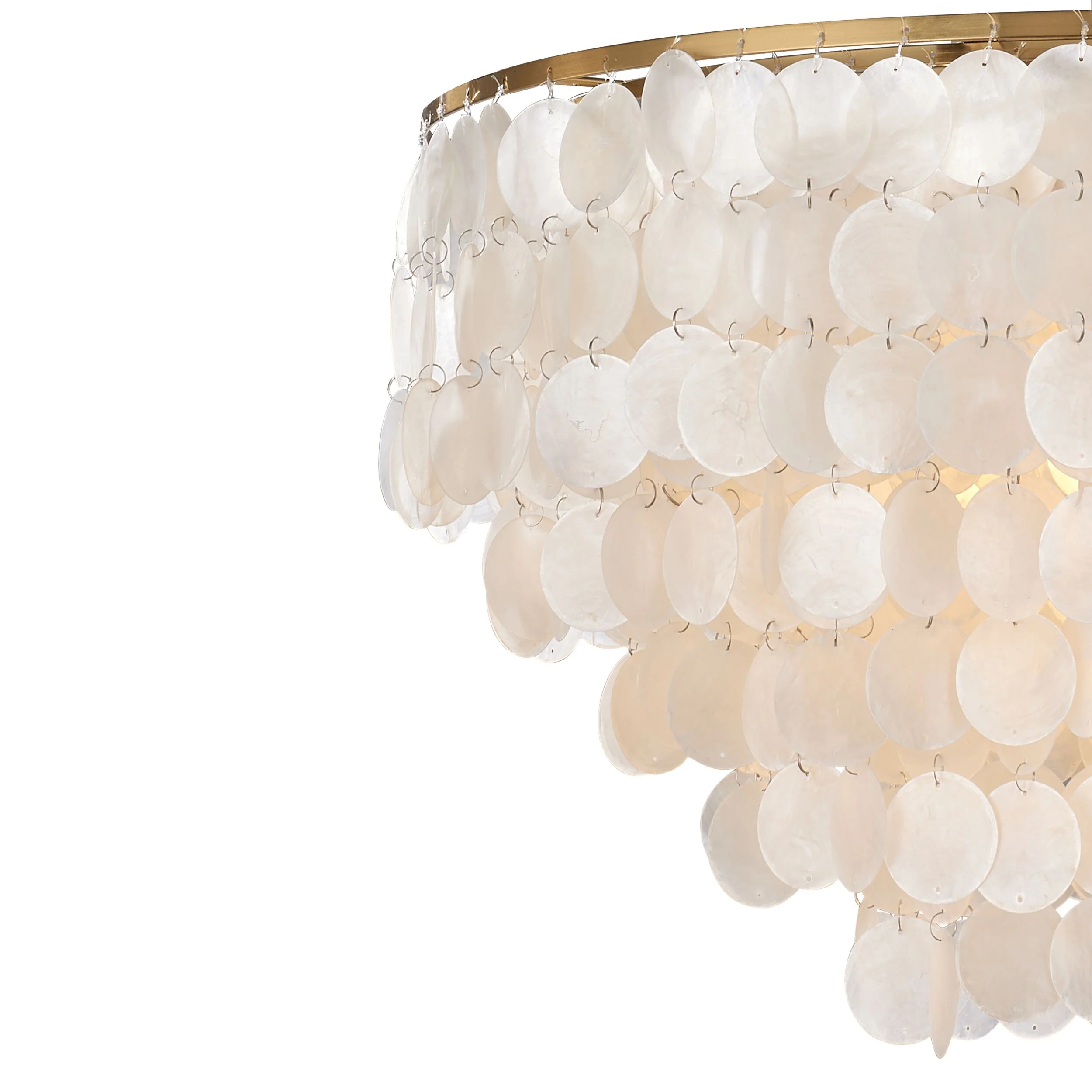 Mirella 6 Light Capiz Chandelier 65x50cm - Image 2