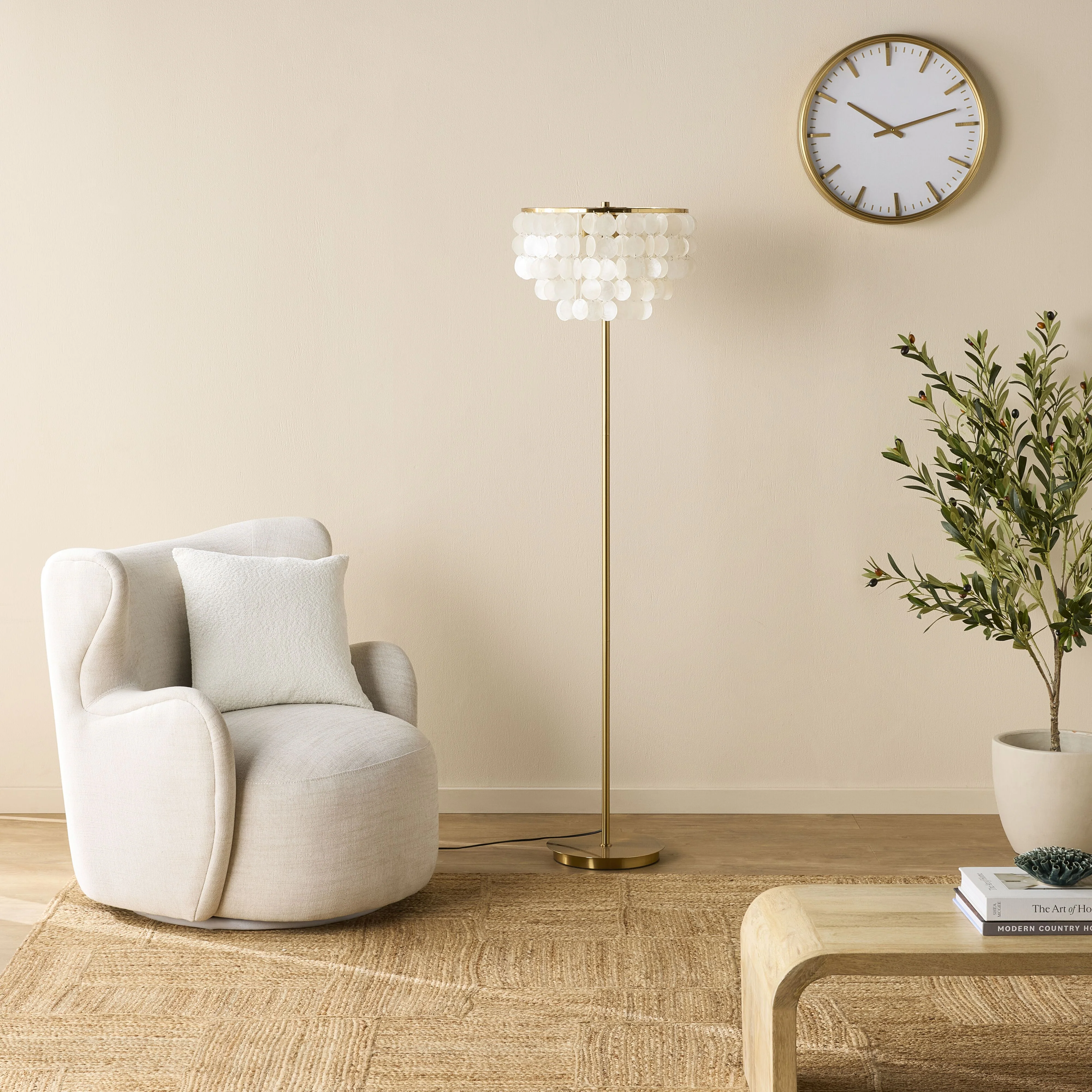 Mirella Capiz Floor Lamp 160cm - Image 5