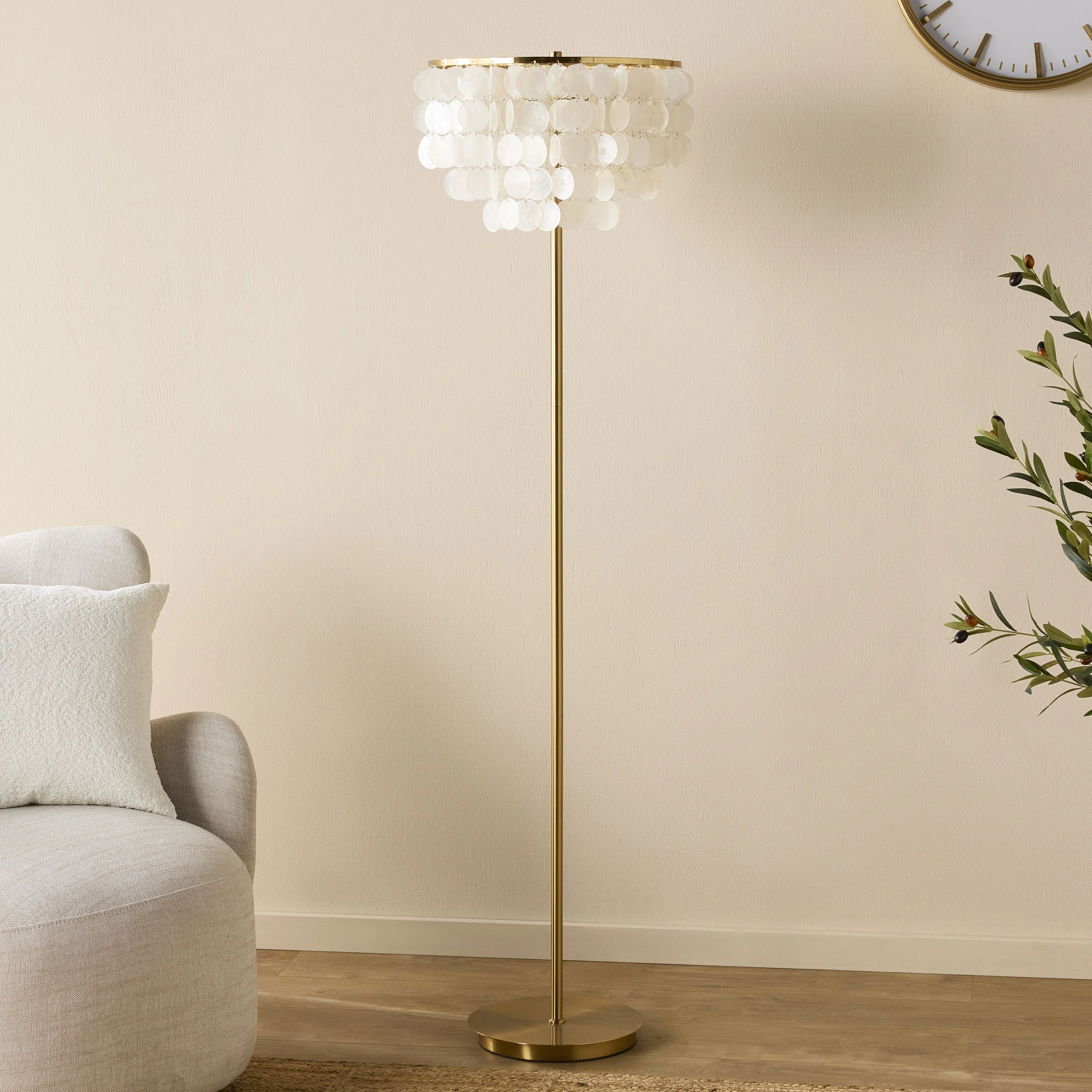 Mirella Capiz Floor Lamp 160cm - Image 6