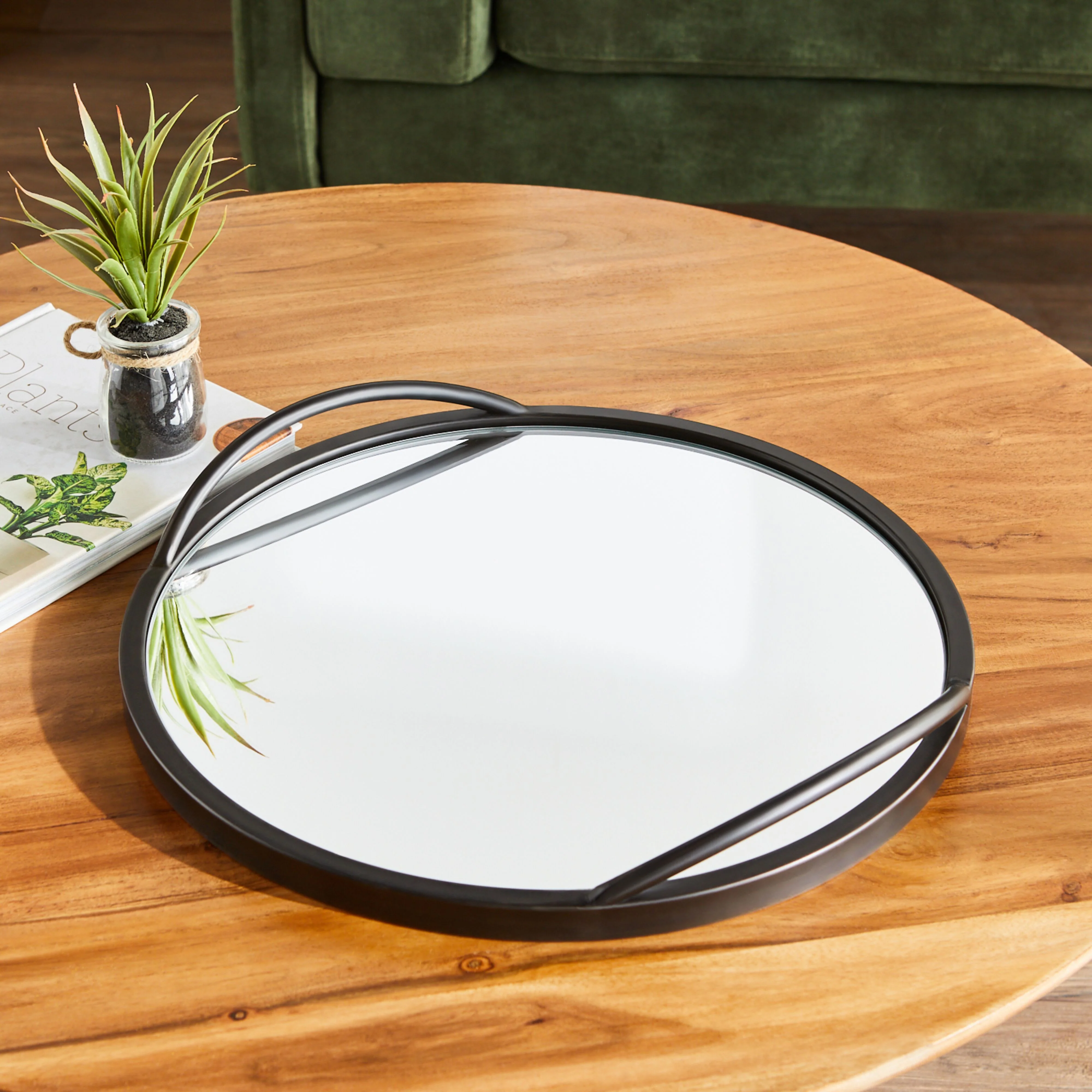 Mirrored Round Tray 40x40x5.5cm - Image 4