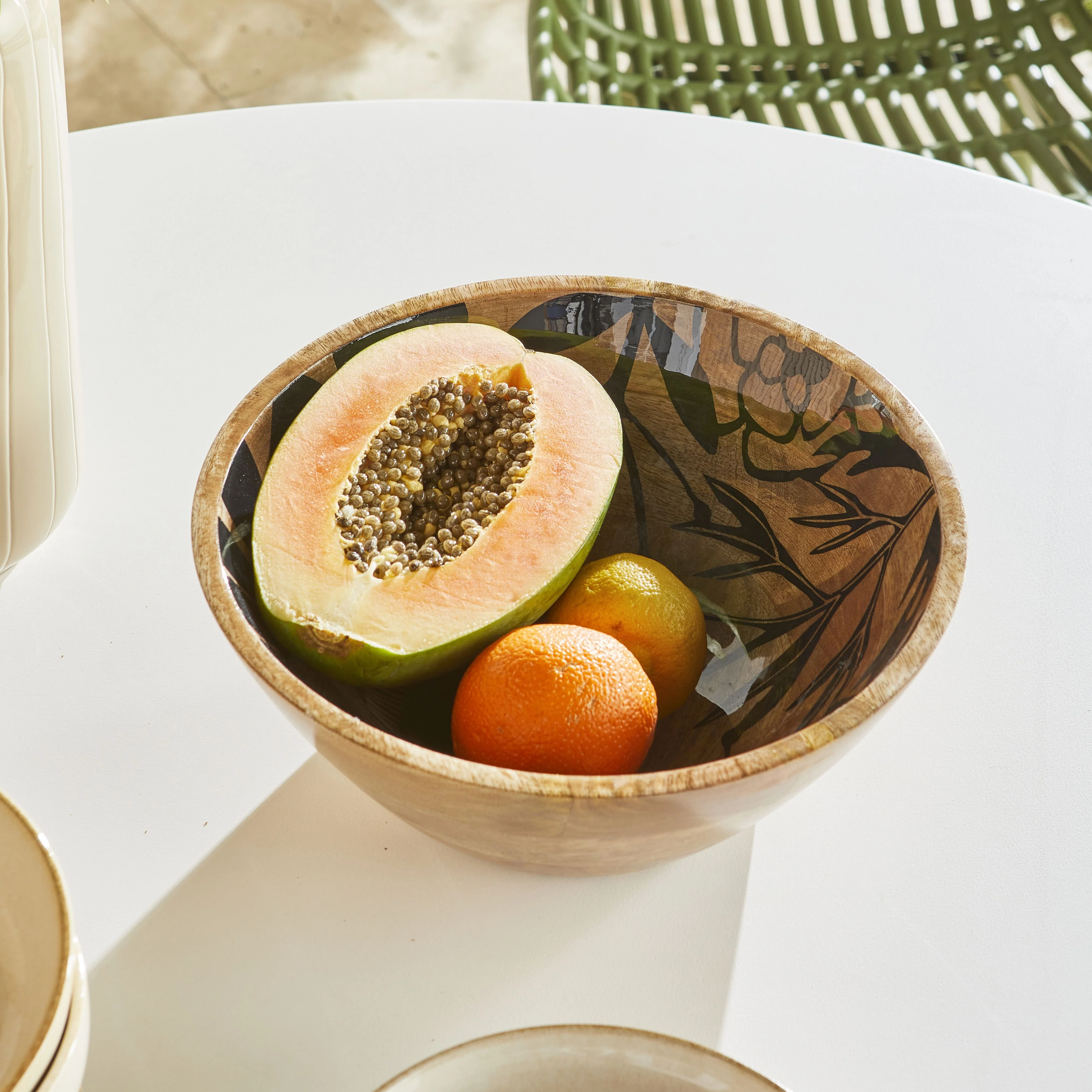 Moana Floral Salad Bowl 30x30x11cm - Image 5