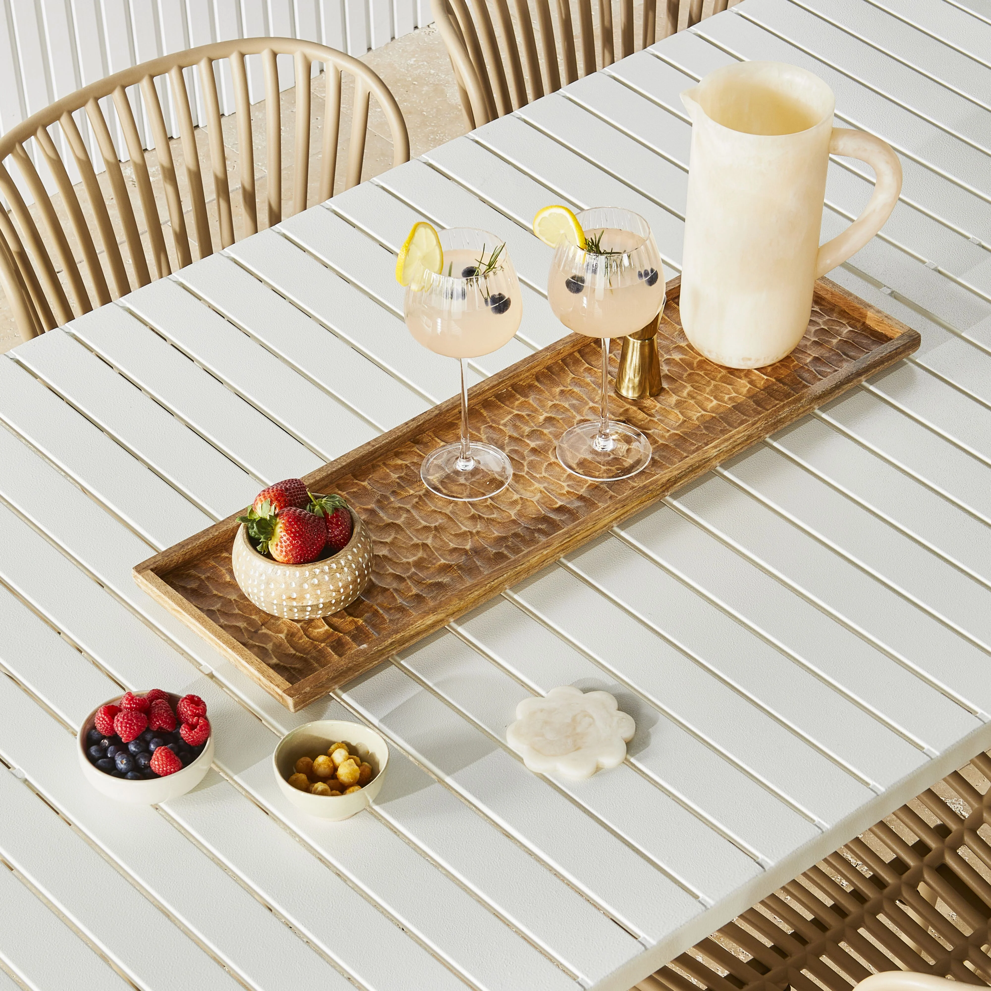 Moana Hammered Large Platter 79x23x2.5cm - Image 5