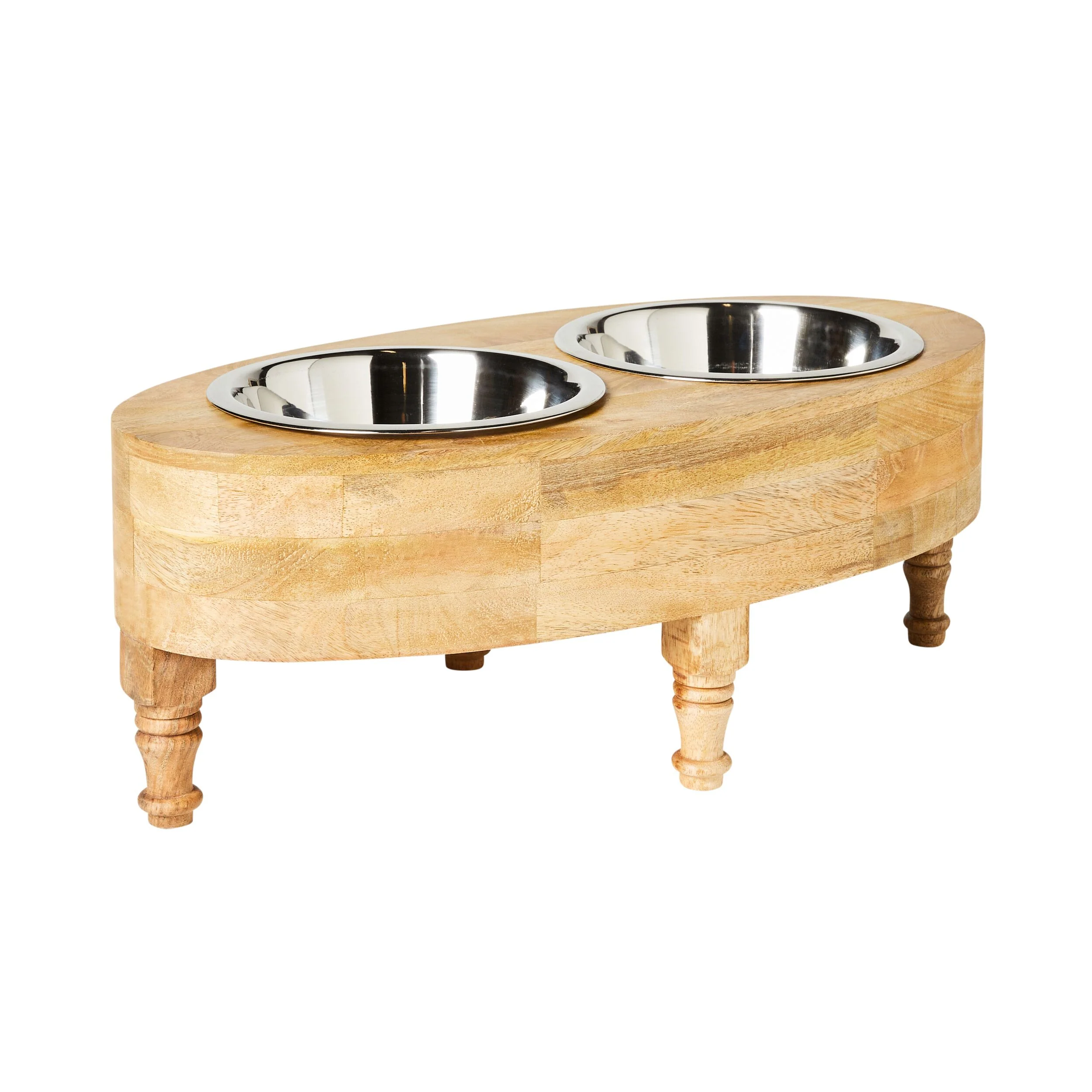Molly Mangowood Double Pet Bowl 56x27x20cm - Image 2