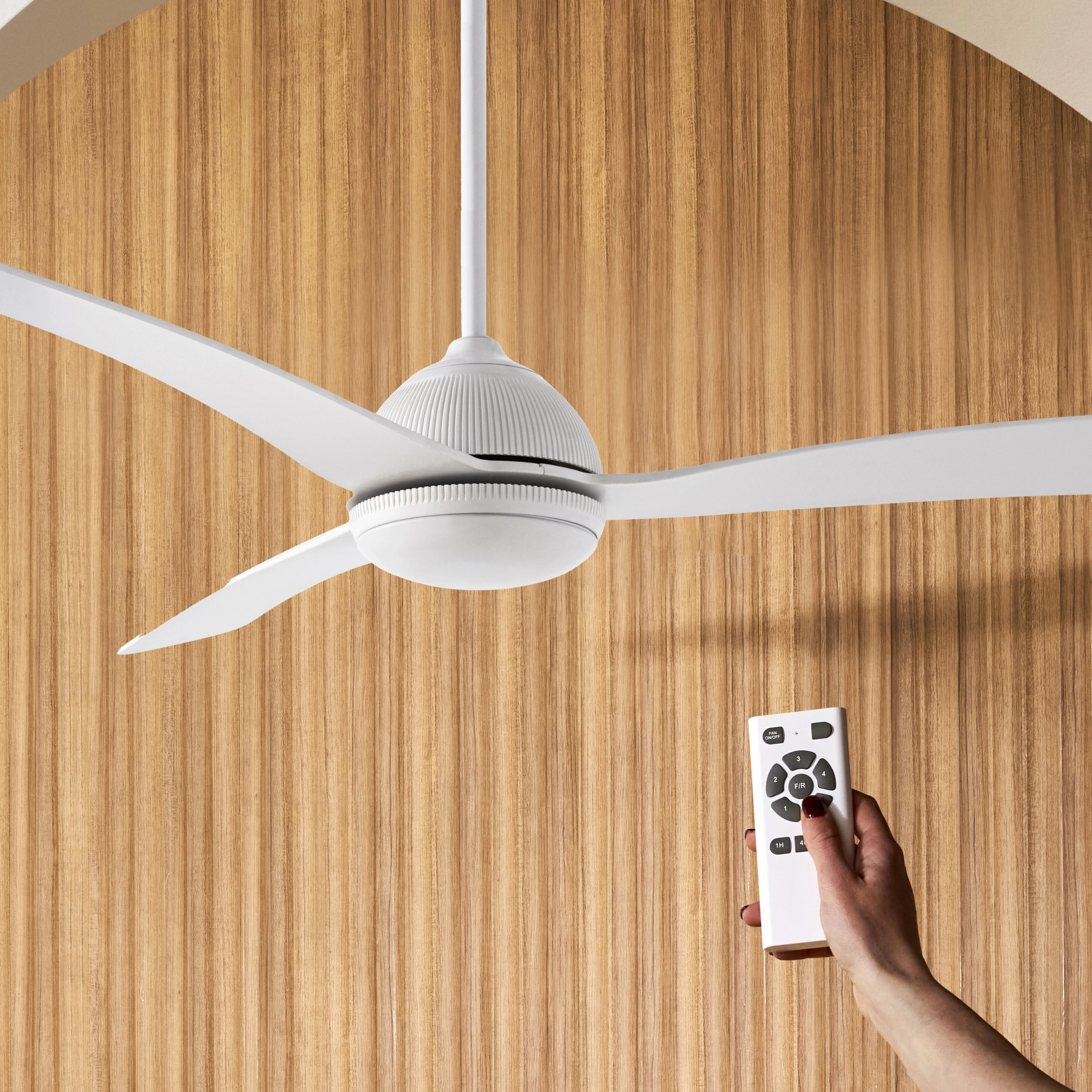 Moreton Indoor/Outdoor DC Ceiling Fan with Remote - White 132cm - Image 7