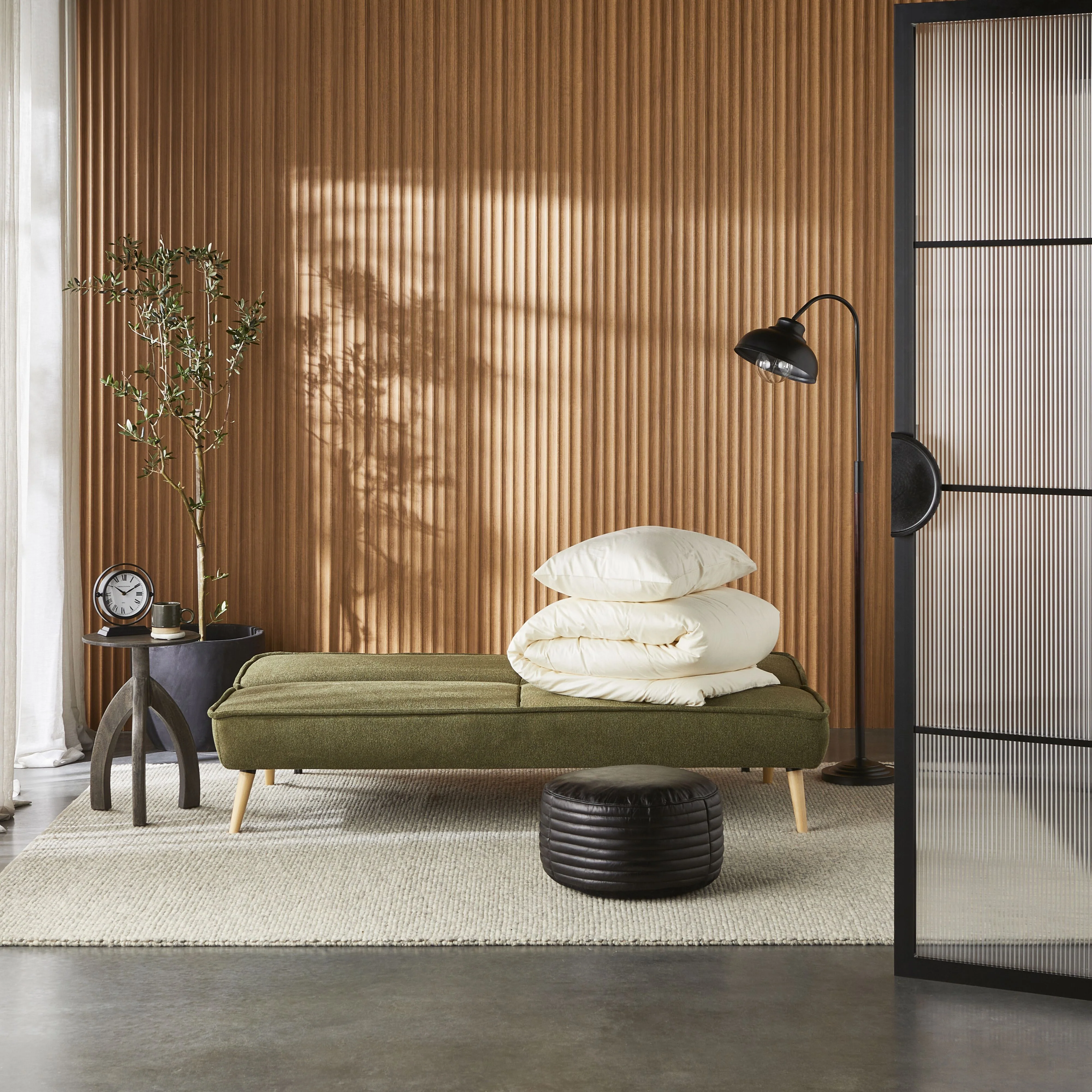 Moreton Sofa Bed Olive Green - Image 12