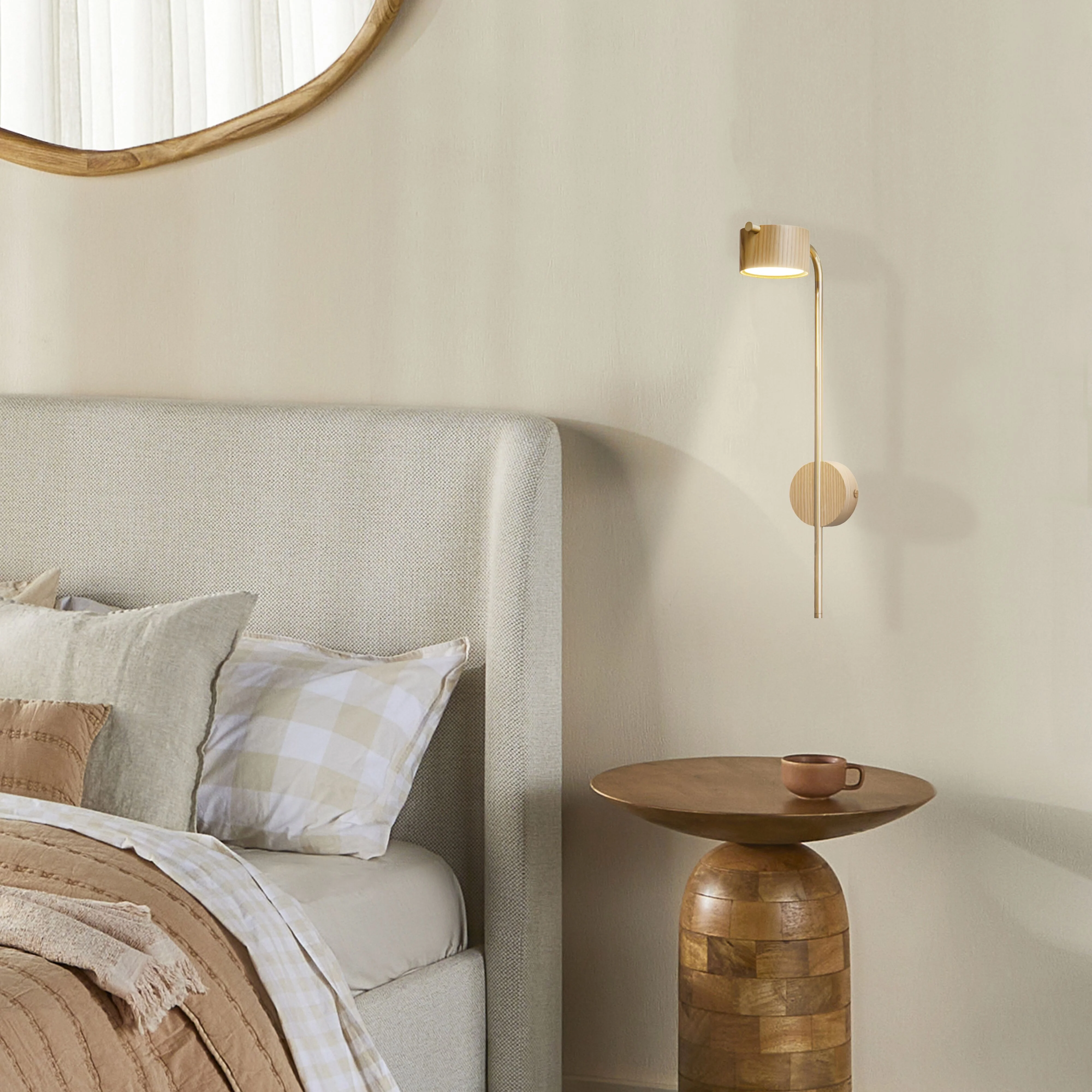 Morten Wooden Wall Light 20x55cm - Image 6