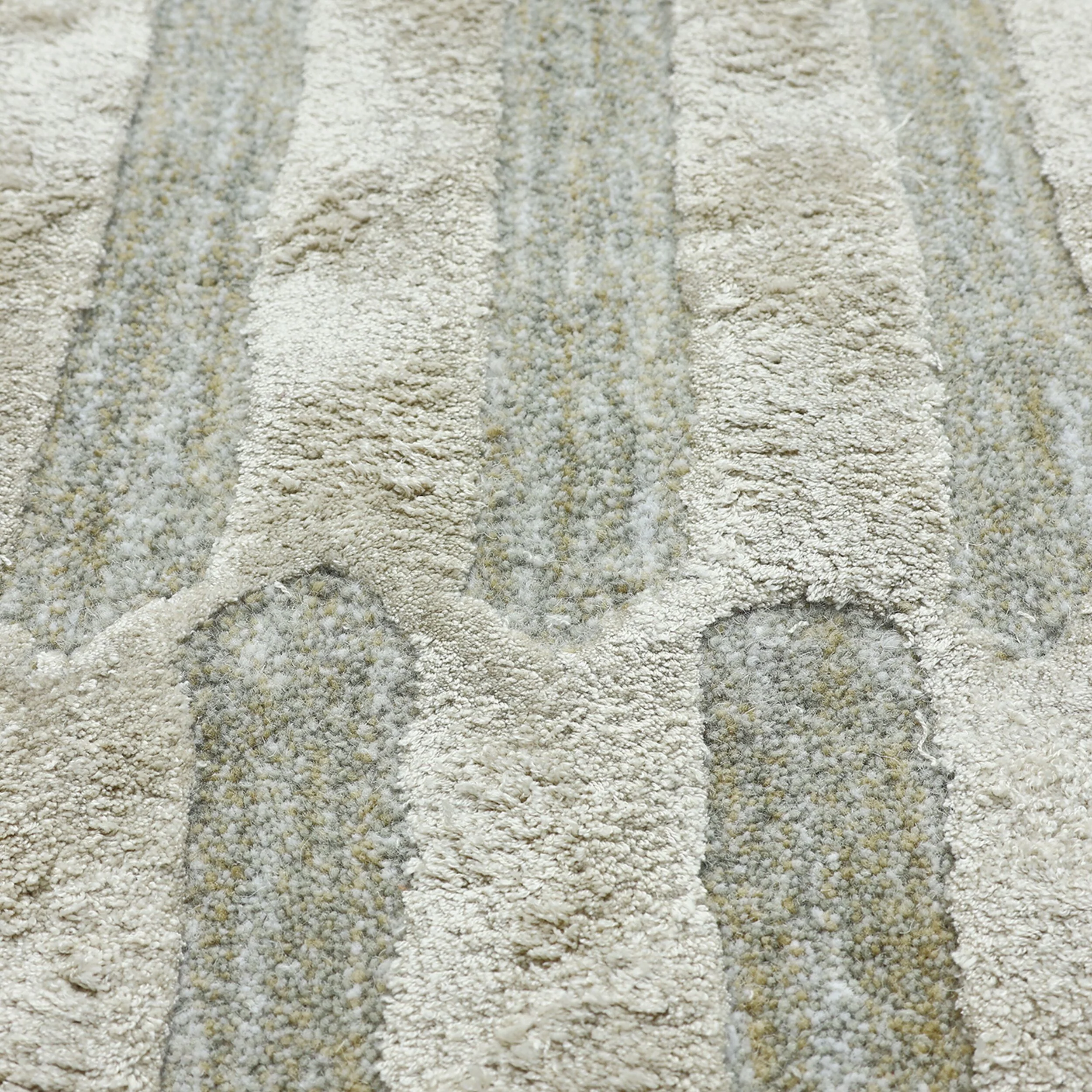 Mosaic Sand Wool Viscose Rug 150x240cm - Image 2