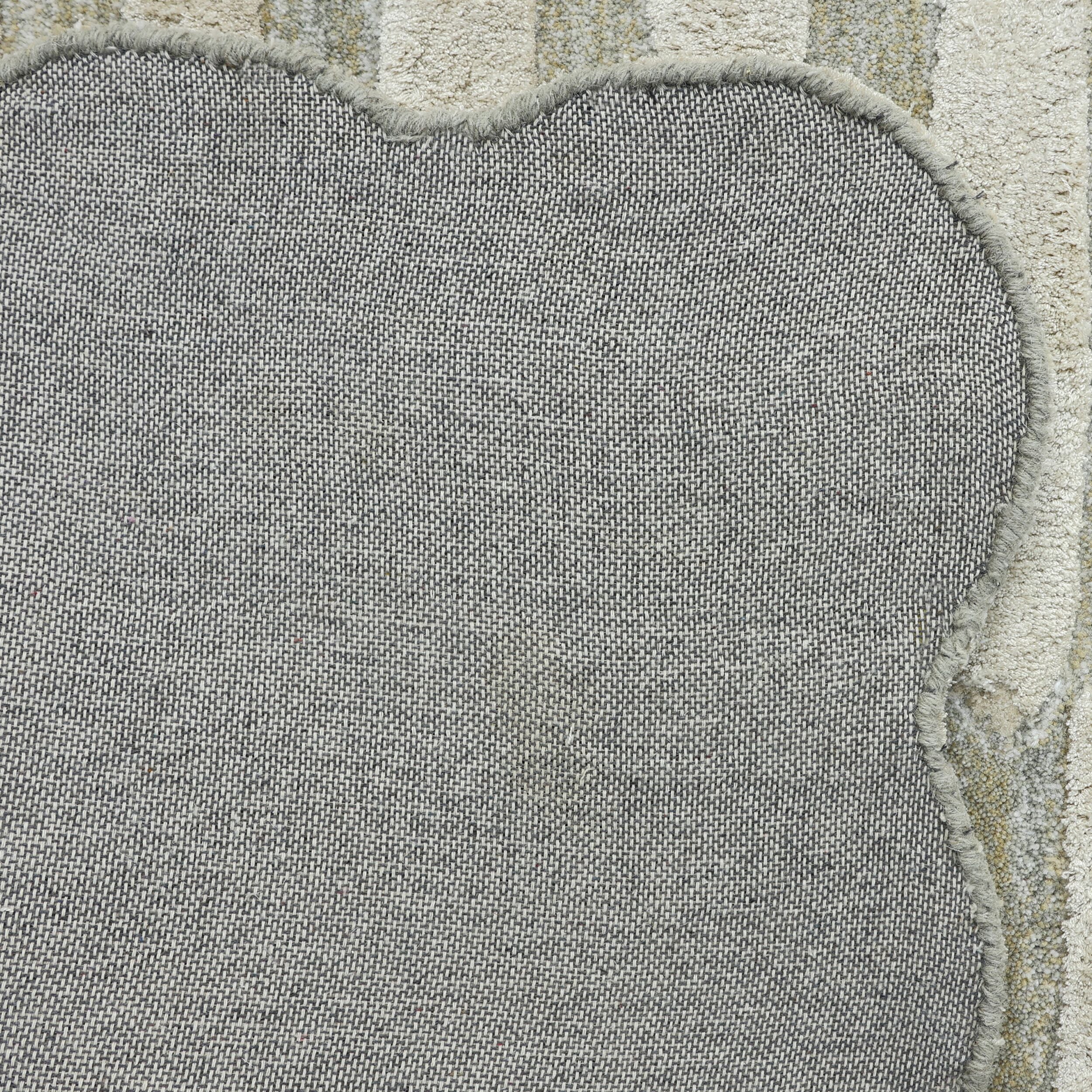Mosaic Sand Wool Viscose Rug 150x240cm - Image 3