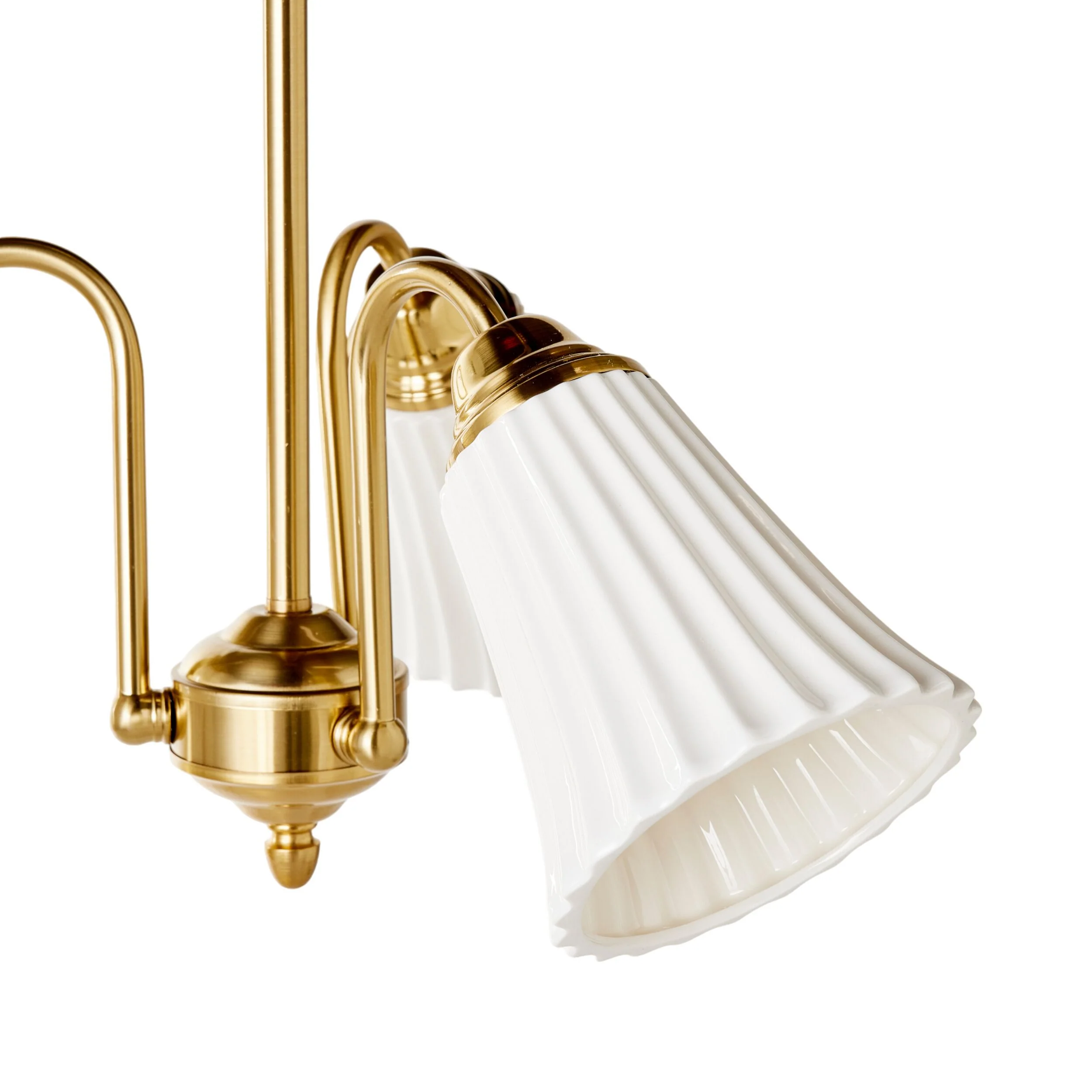 Mossman Porcelain 3 Light Pendant Ivory 50x93cm - Image 3