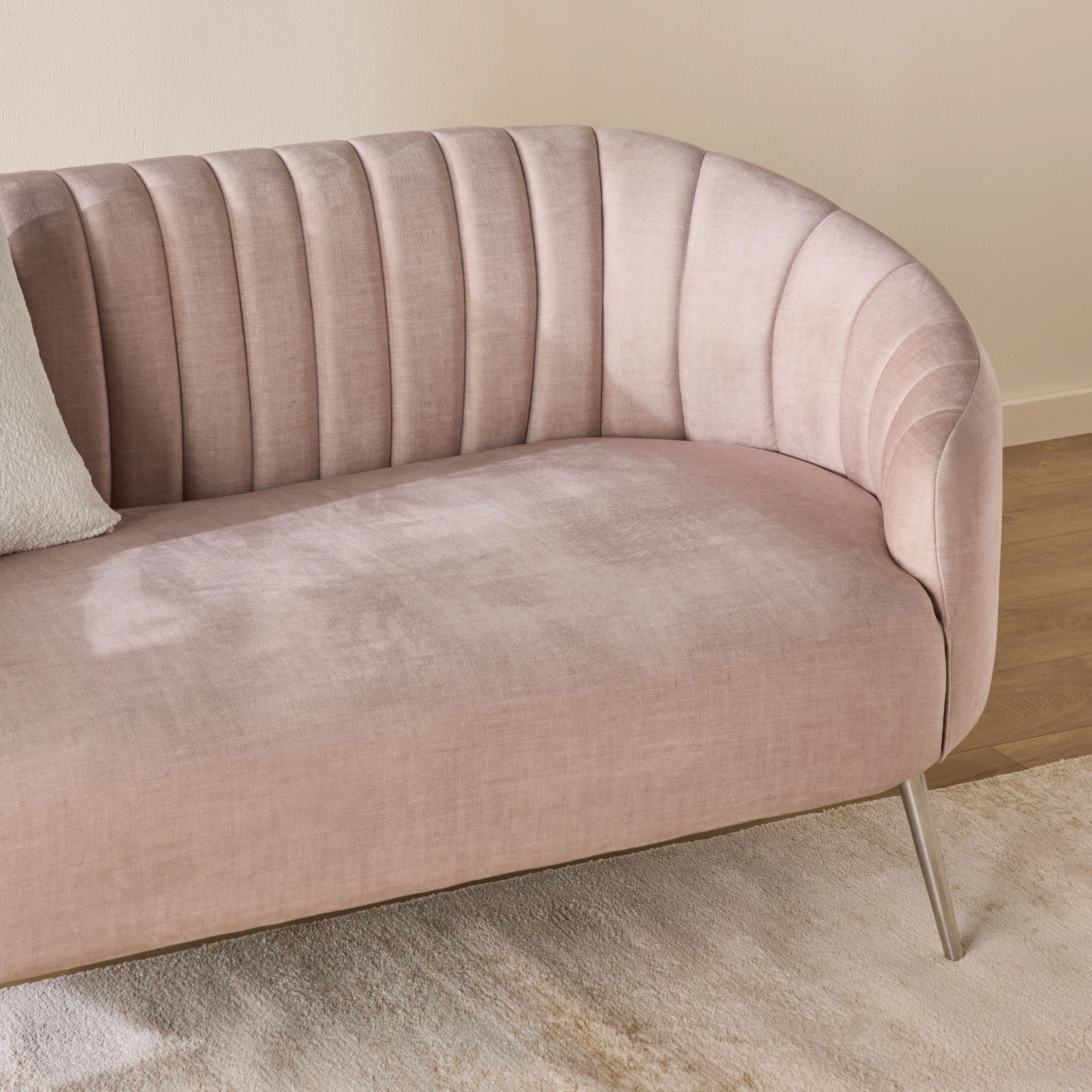 Myla 2 Seater Sofa Aura Blush - Image 9