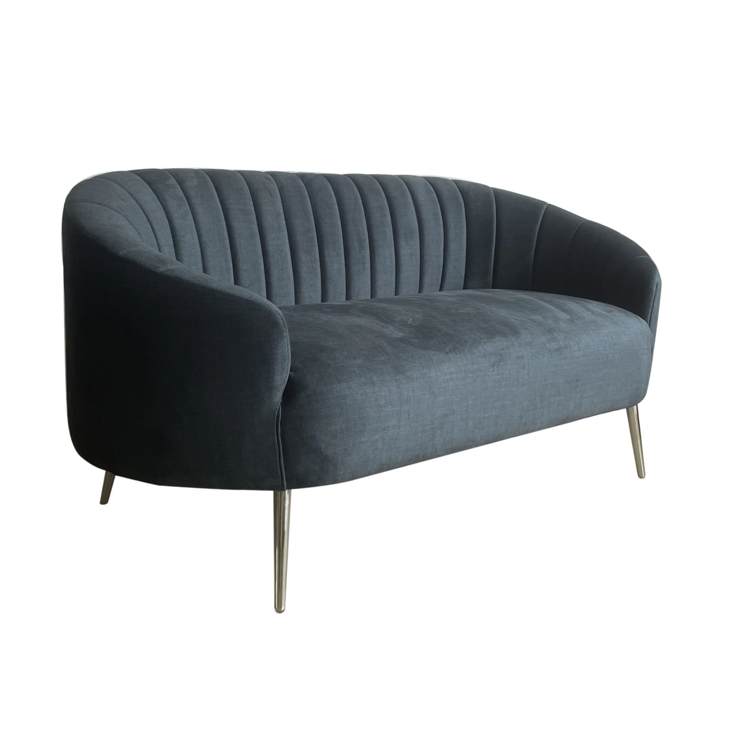 Myla 2 Seater Sofa Aura Marine Blue - Image 2