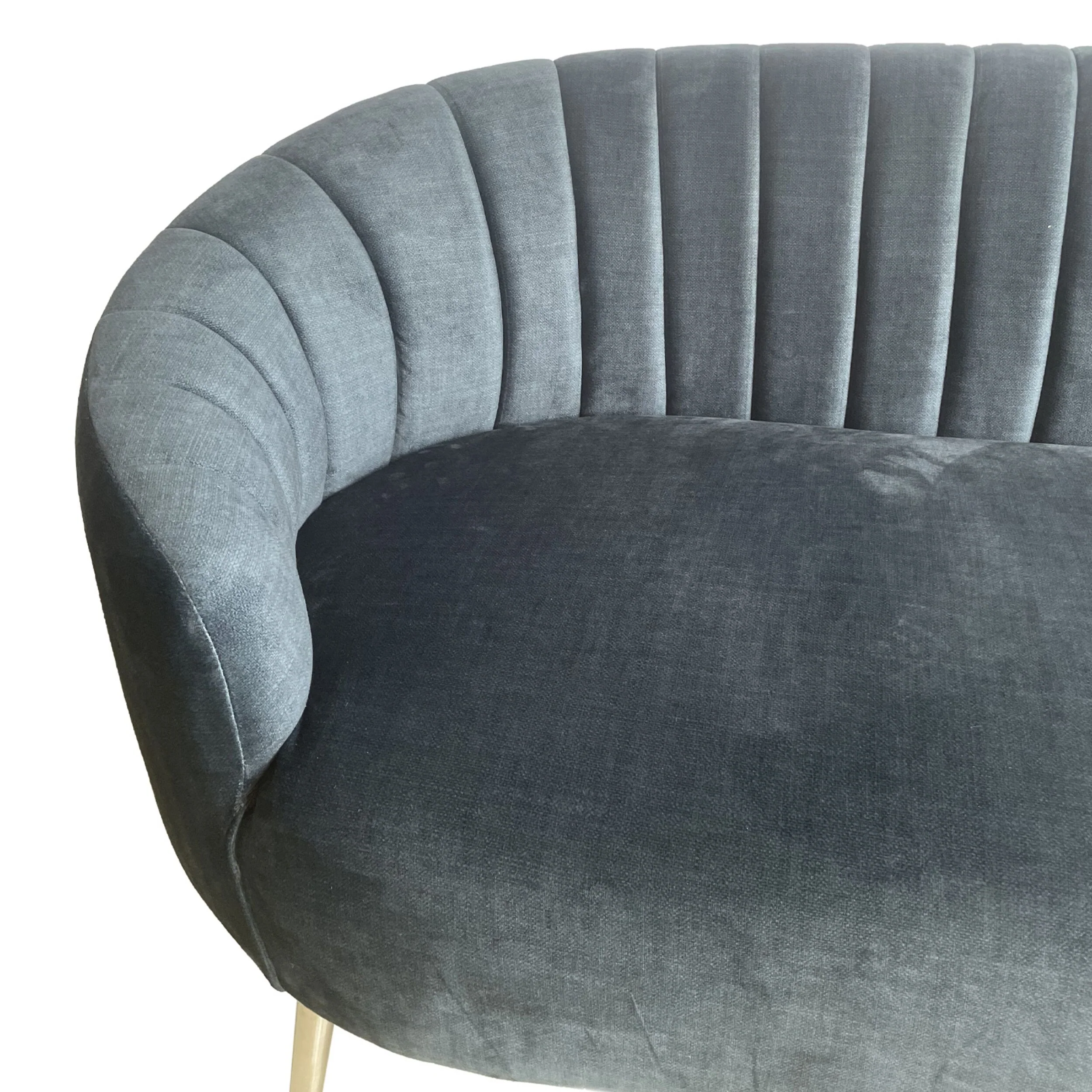 Myla 2 Seater Sofa Aura Marine Blue - Image 4