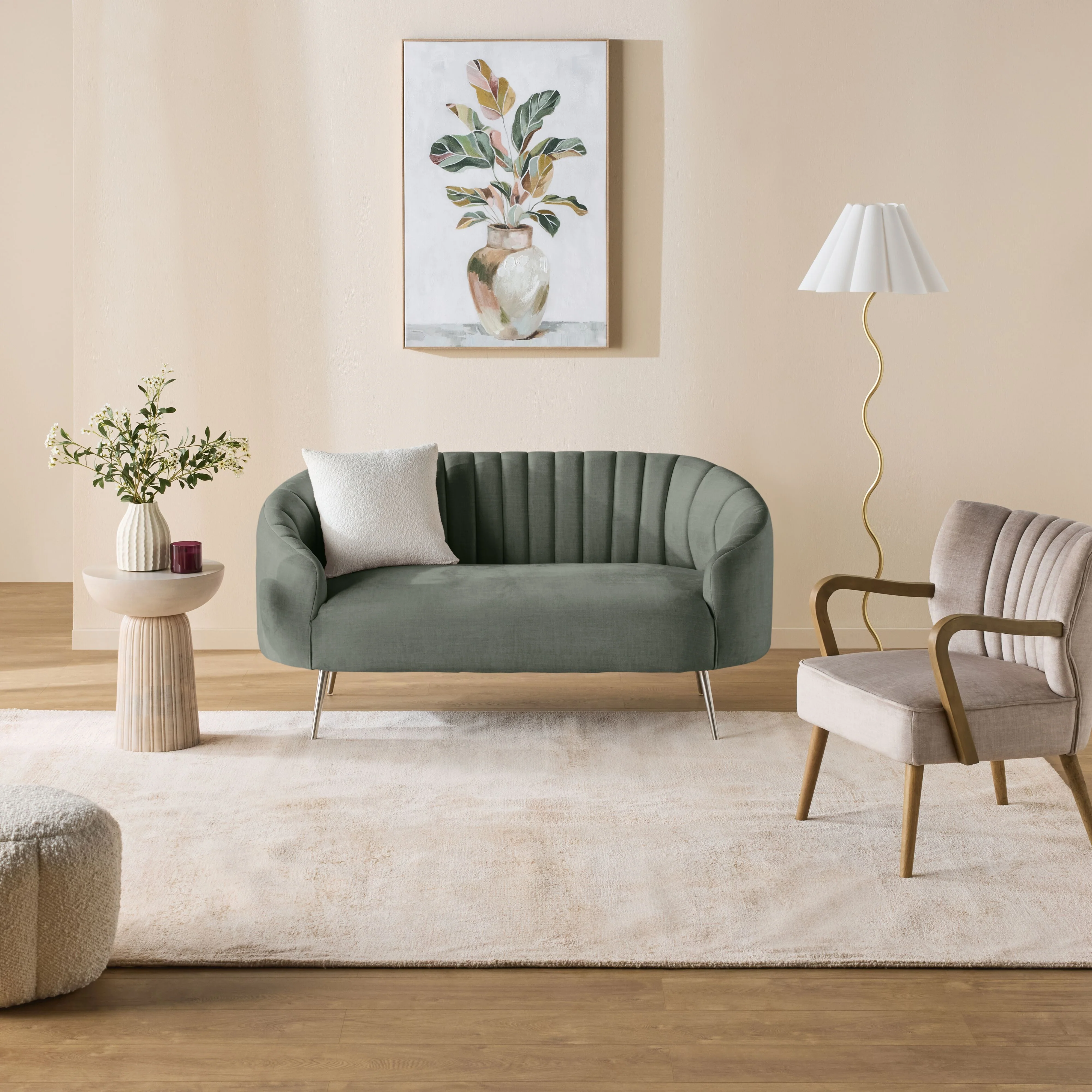 Myla 2 Seater Sofa Aura Mint - Image 6