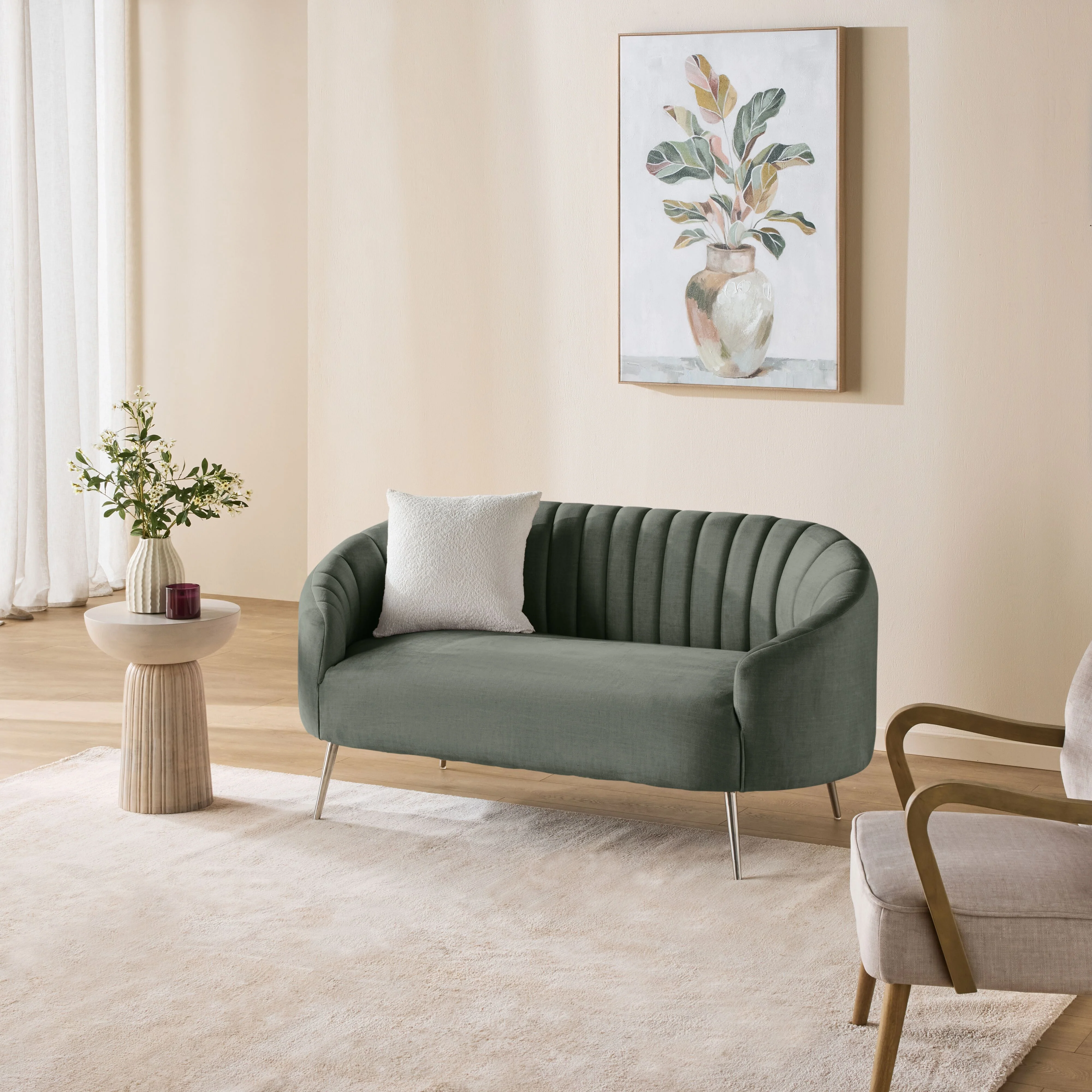 Myla 2 Seater Sofa Aura Mint - Image 7