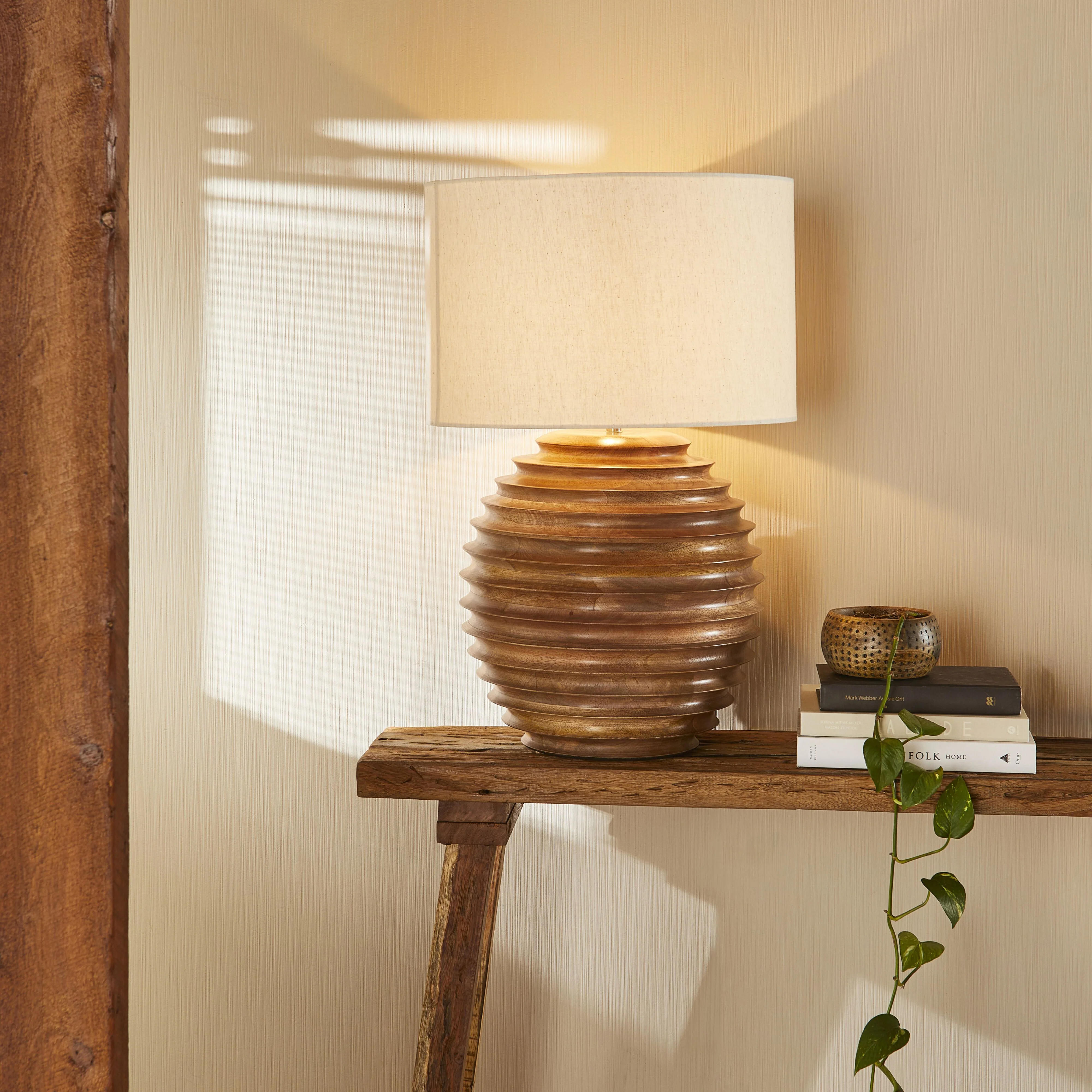 Nahla Wooden Table Lamp 75cm - Image 6