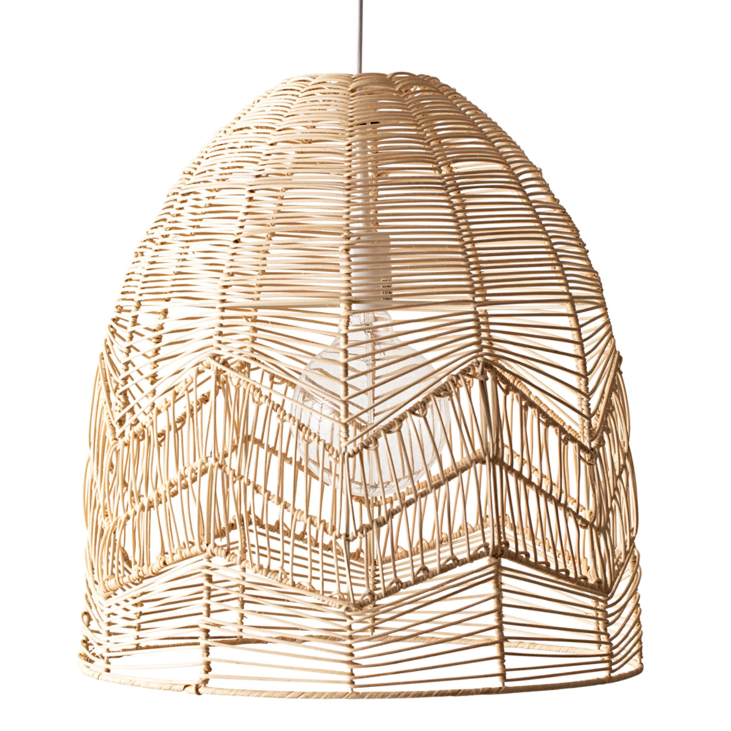 Naia Rattan Dome Pendant 56x51x51cm - Image 3