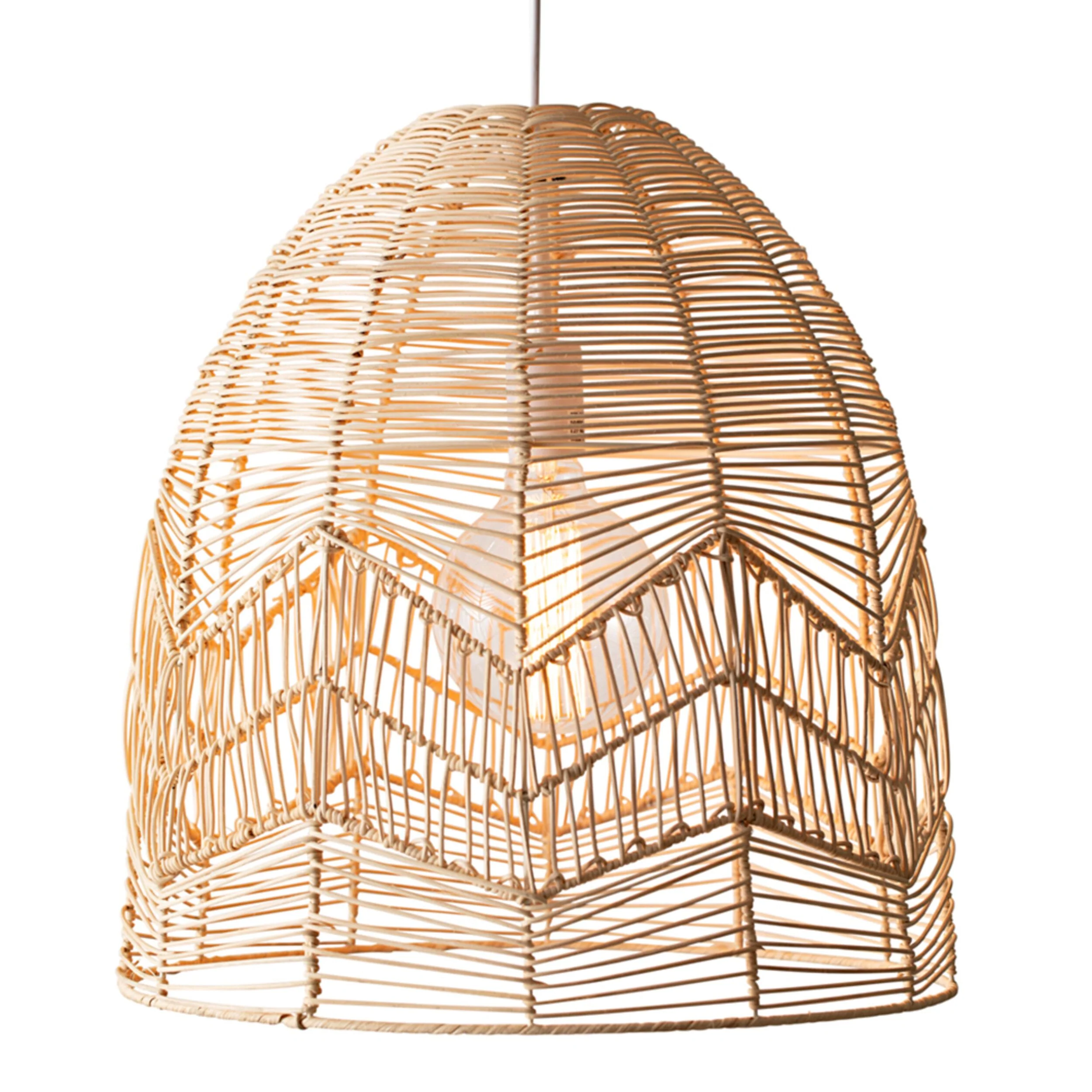 Naia Rattan Dome Pendant 56x51x51cm - Image 4