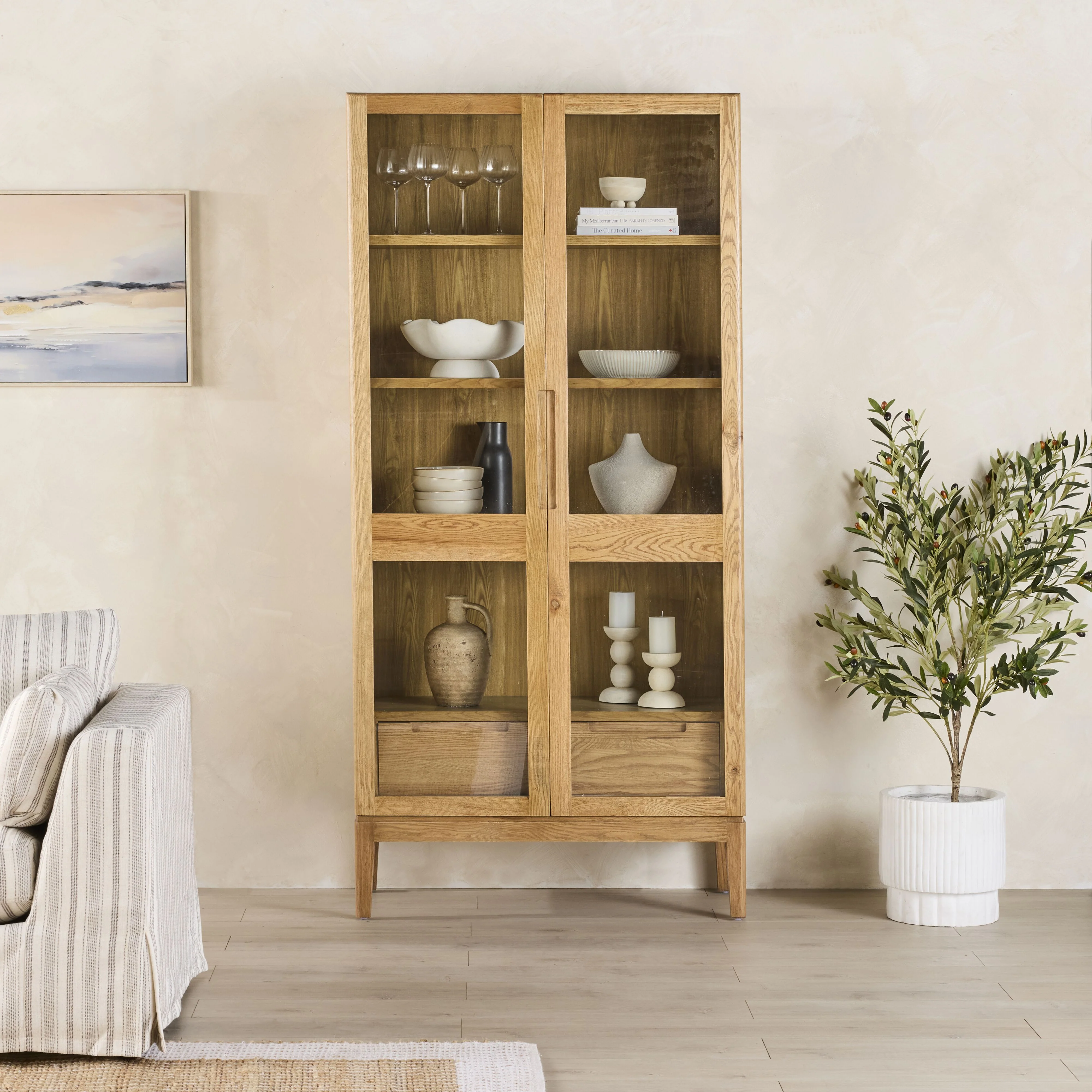 Nala Display Cabinet 100x210cm - Image 8