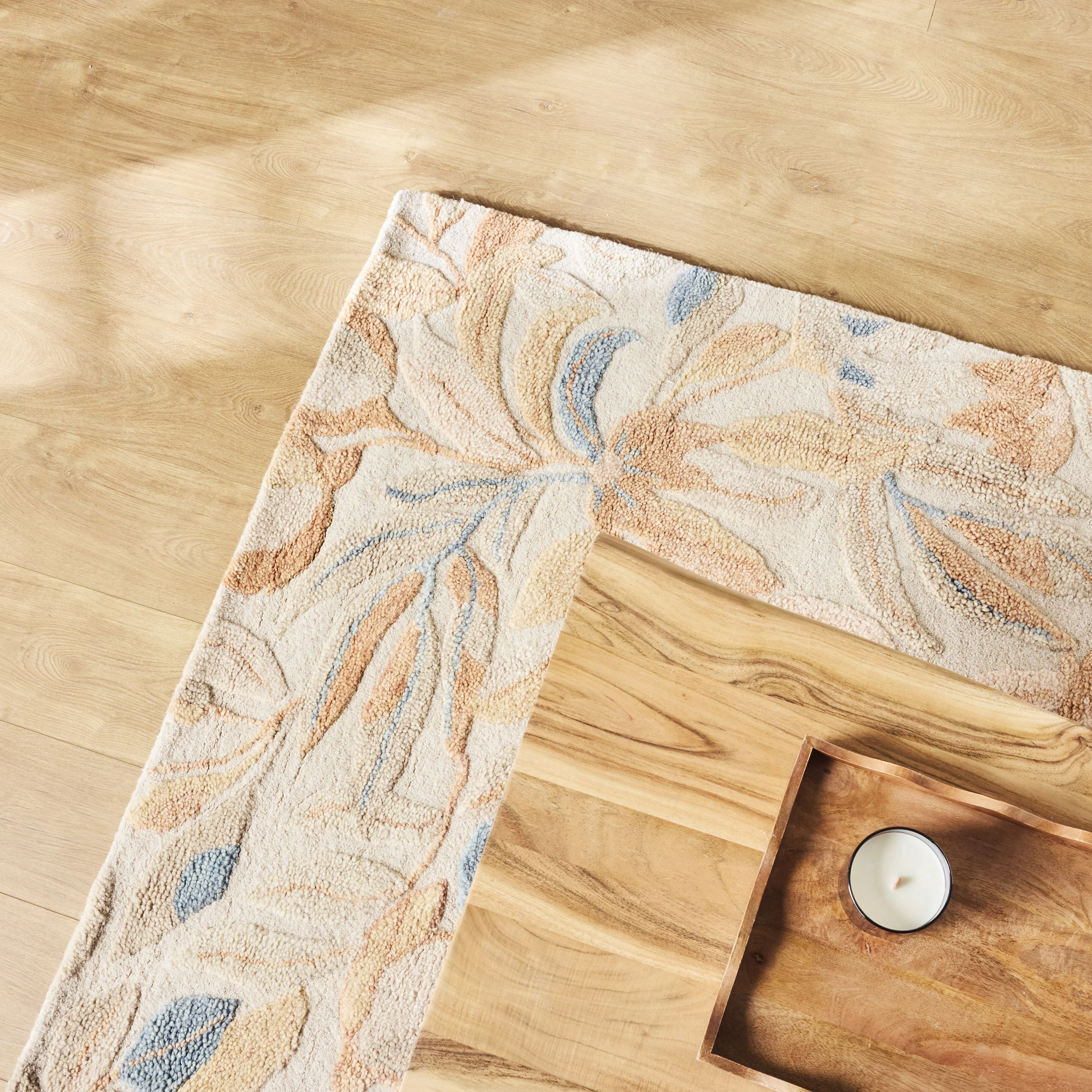 Natural Bloom Wool Rug 150x240cm - Image 5