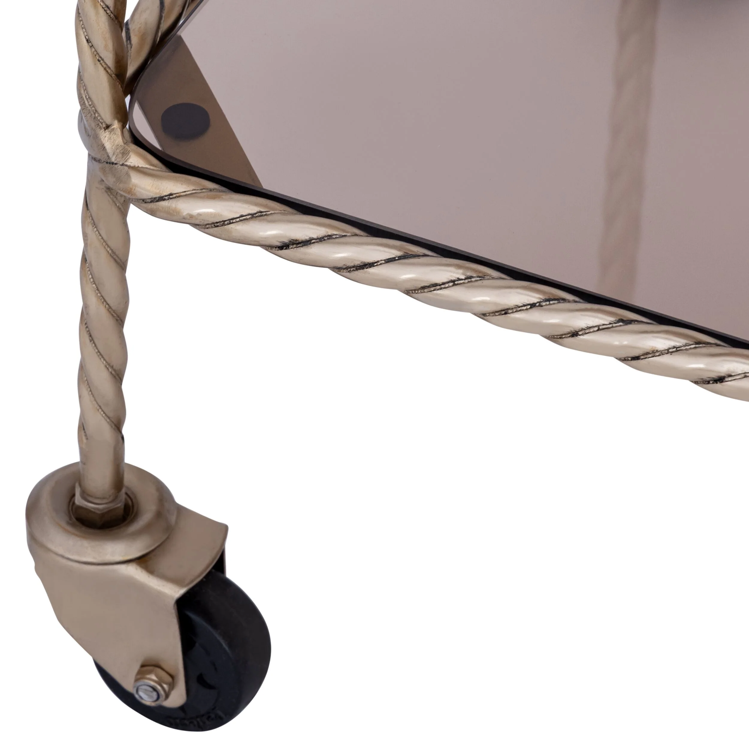 Nautilus Iron Drinks Trolley Gold - Image 4