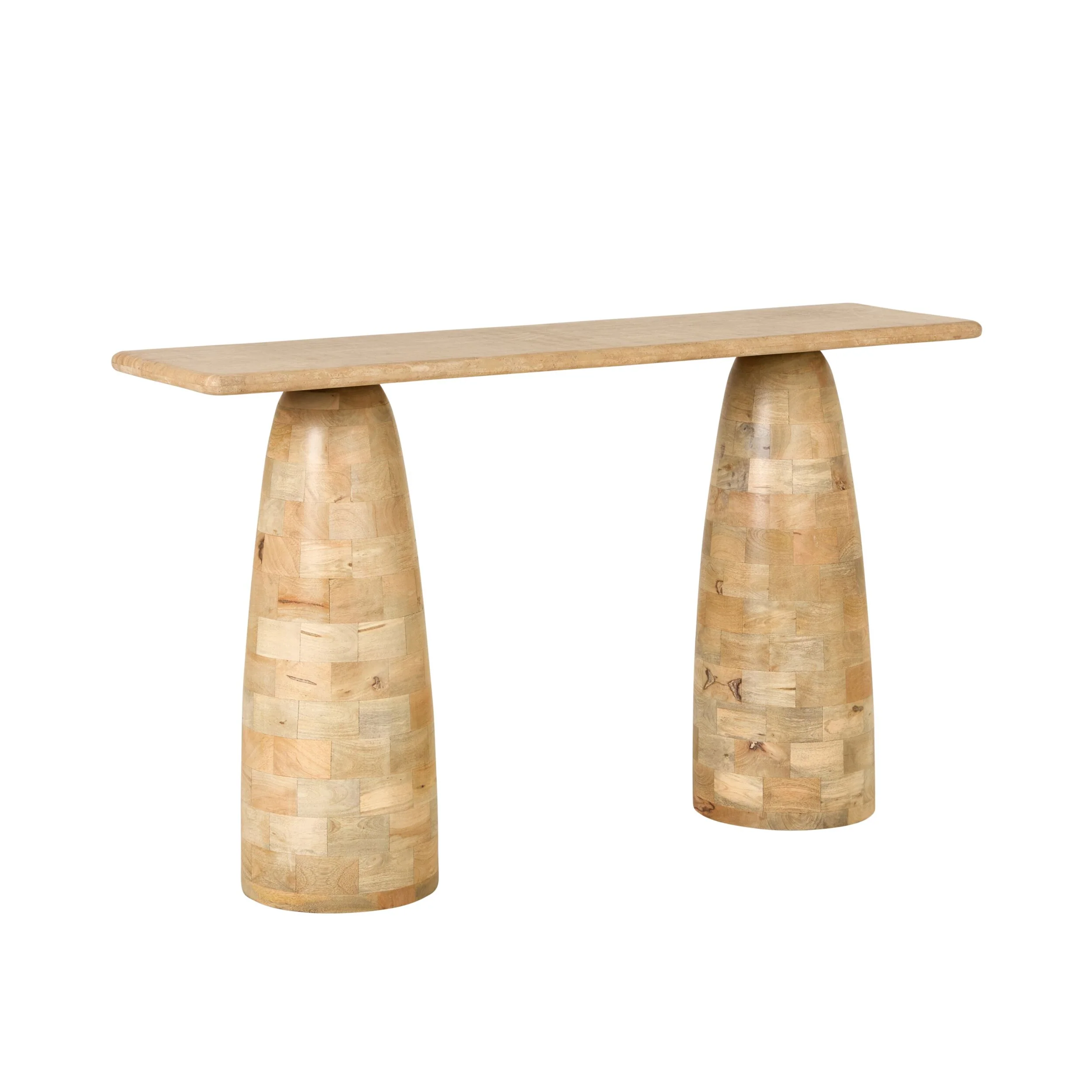 Naxos Travertine Console 140cm - Image 2