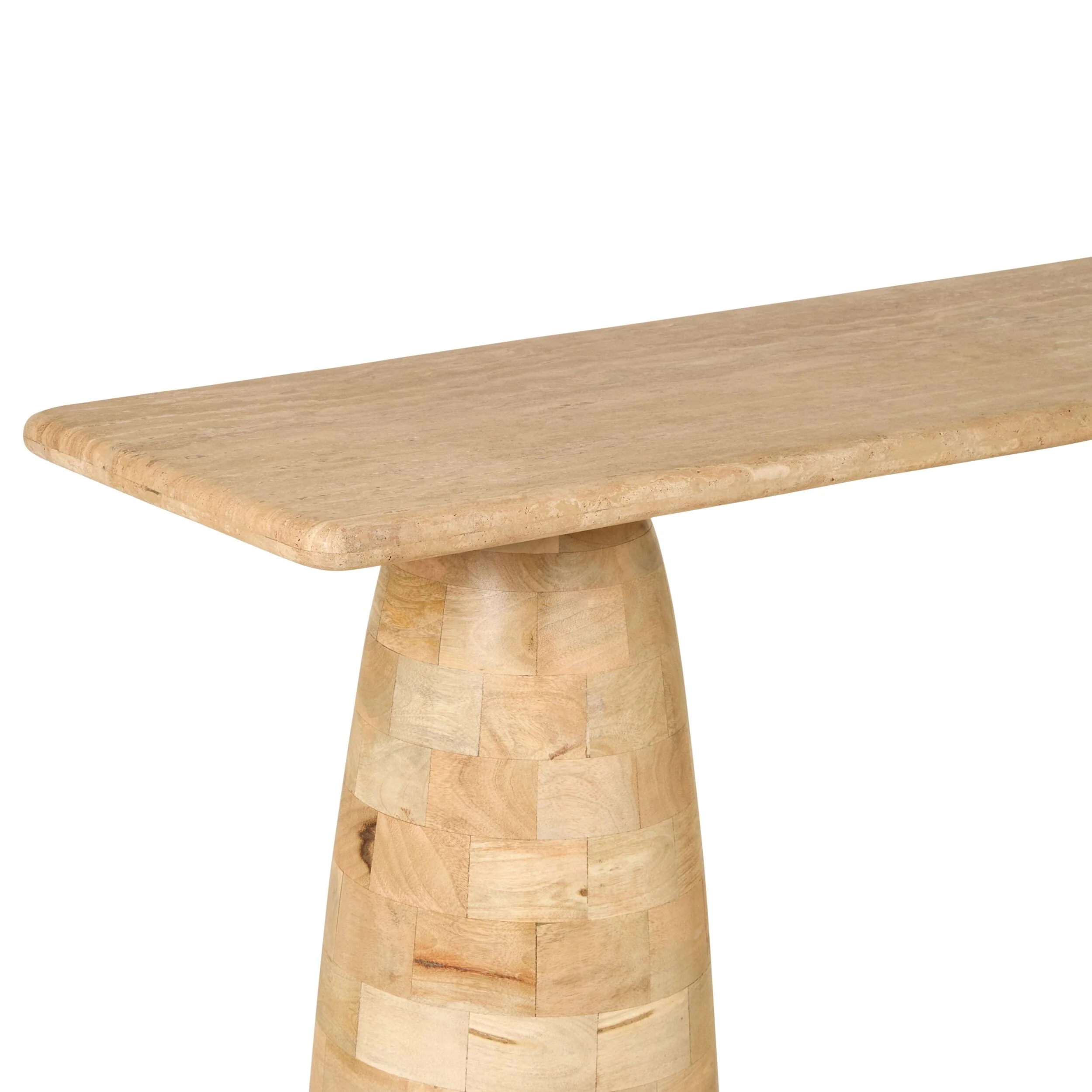 Naxos Travertine Console 140cm - Image 4