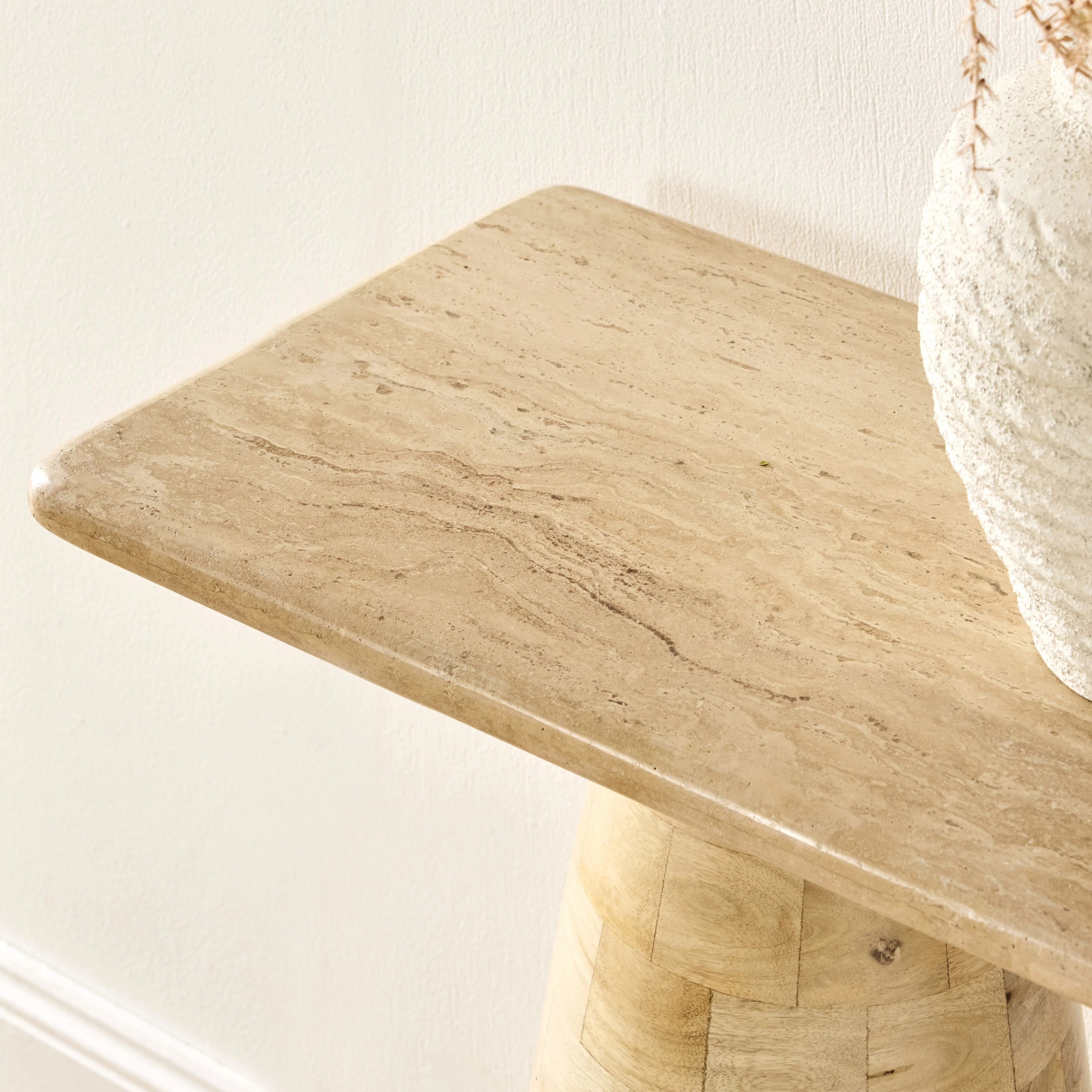 Naxos Travertine Console 140cm - Image 9