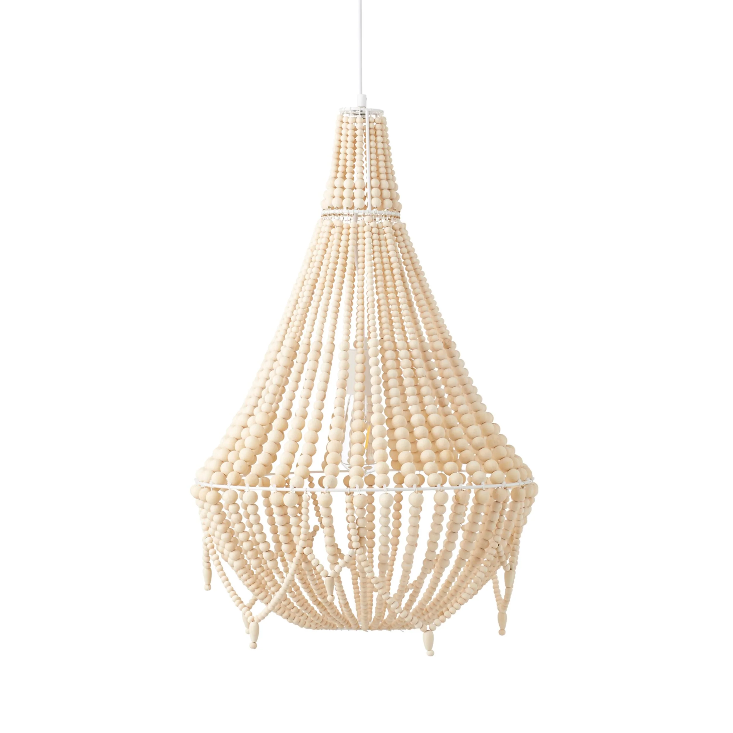 Negril Beaded Chandelier Natural - Image 3
