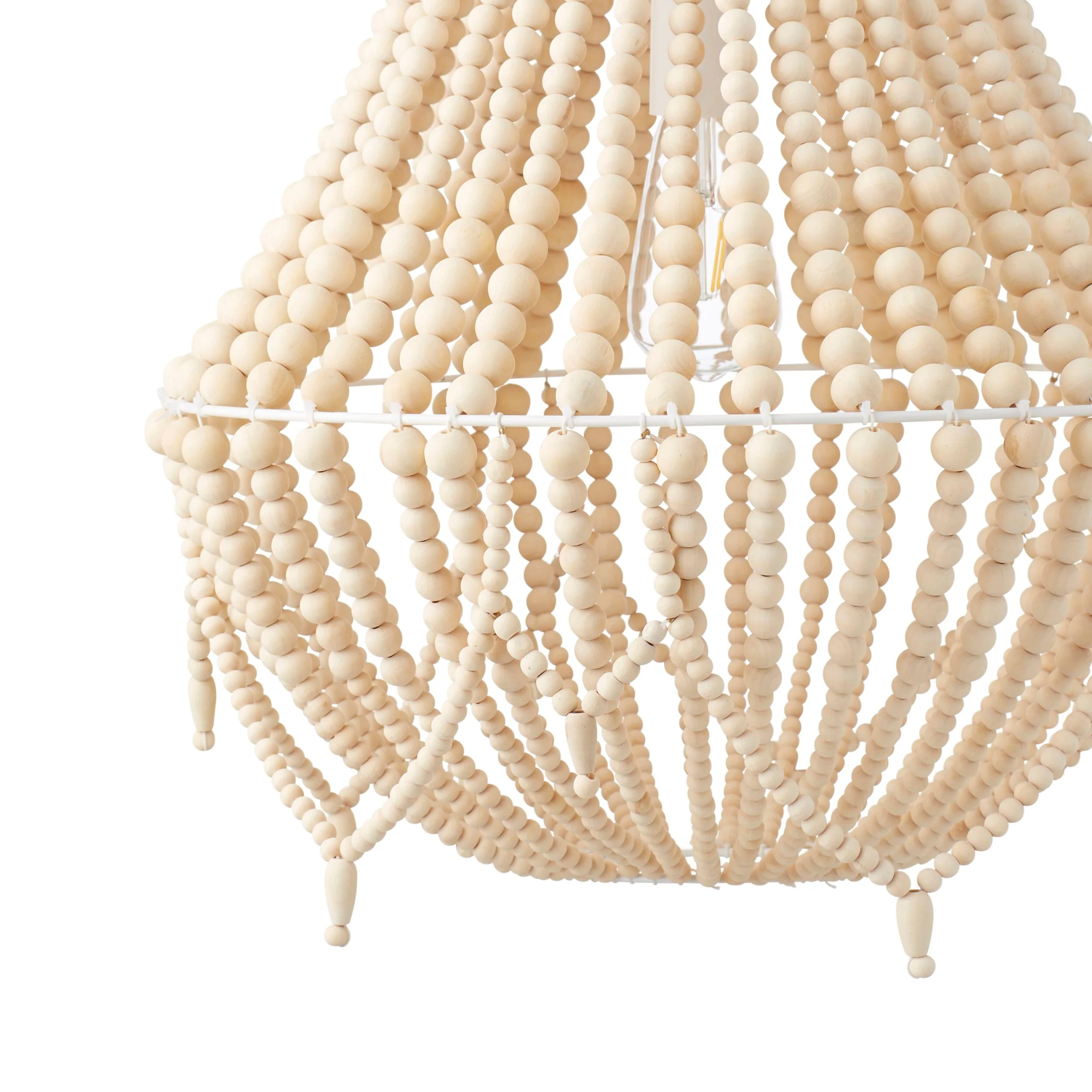Negril Beaded Chandelier Natural - Image 4