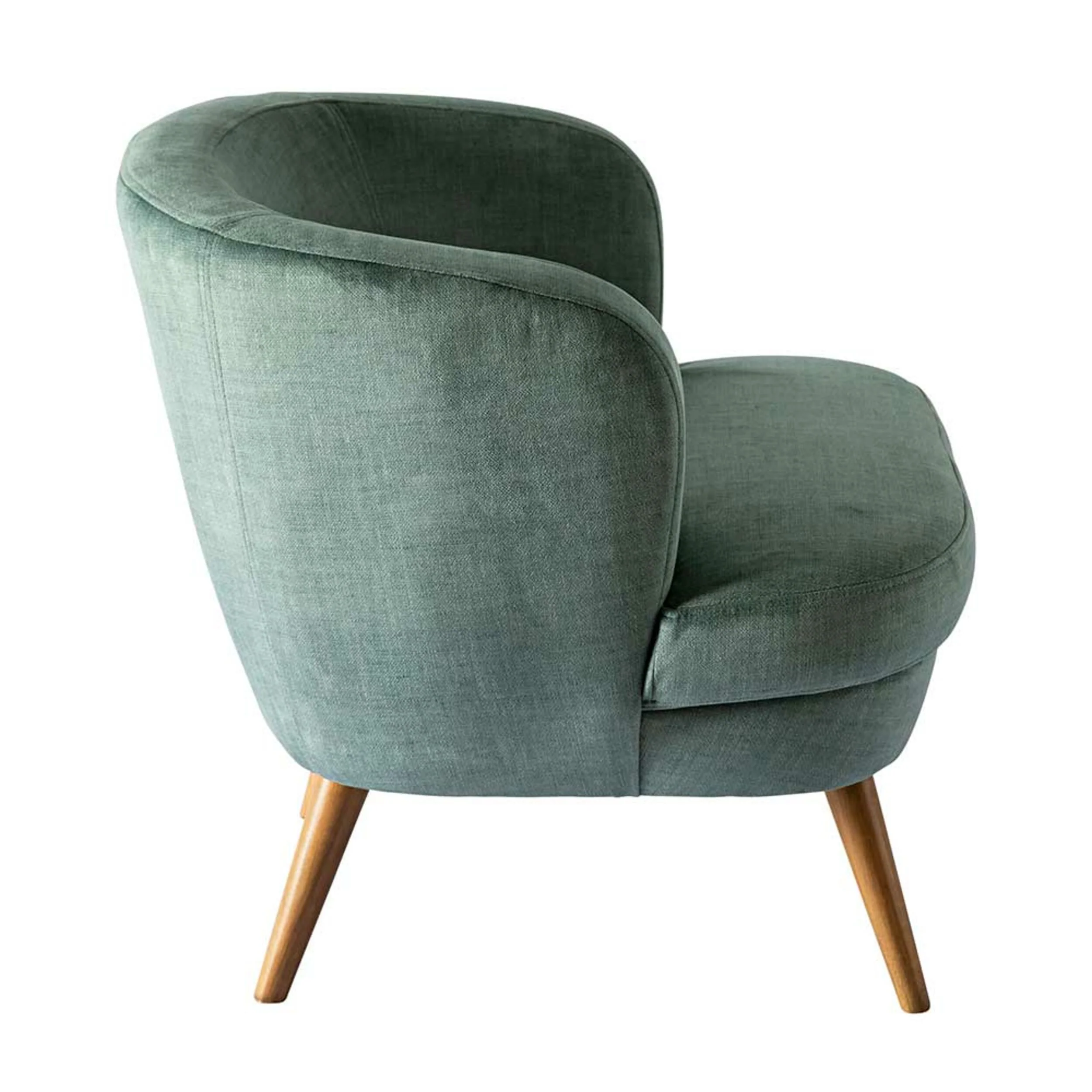 Neo Velvet Occasional Chair Green - Image 3