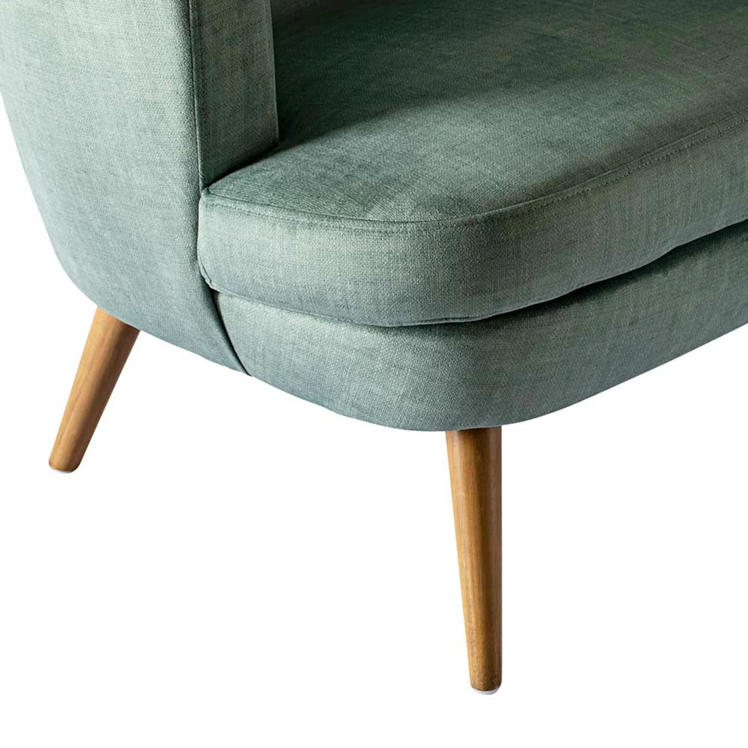 Neo Velvet Occasional Chair Green - Image 5