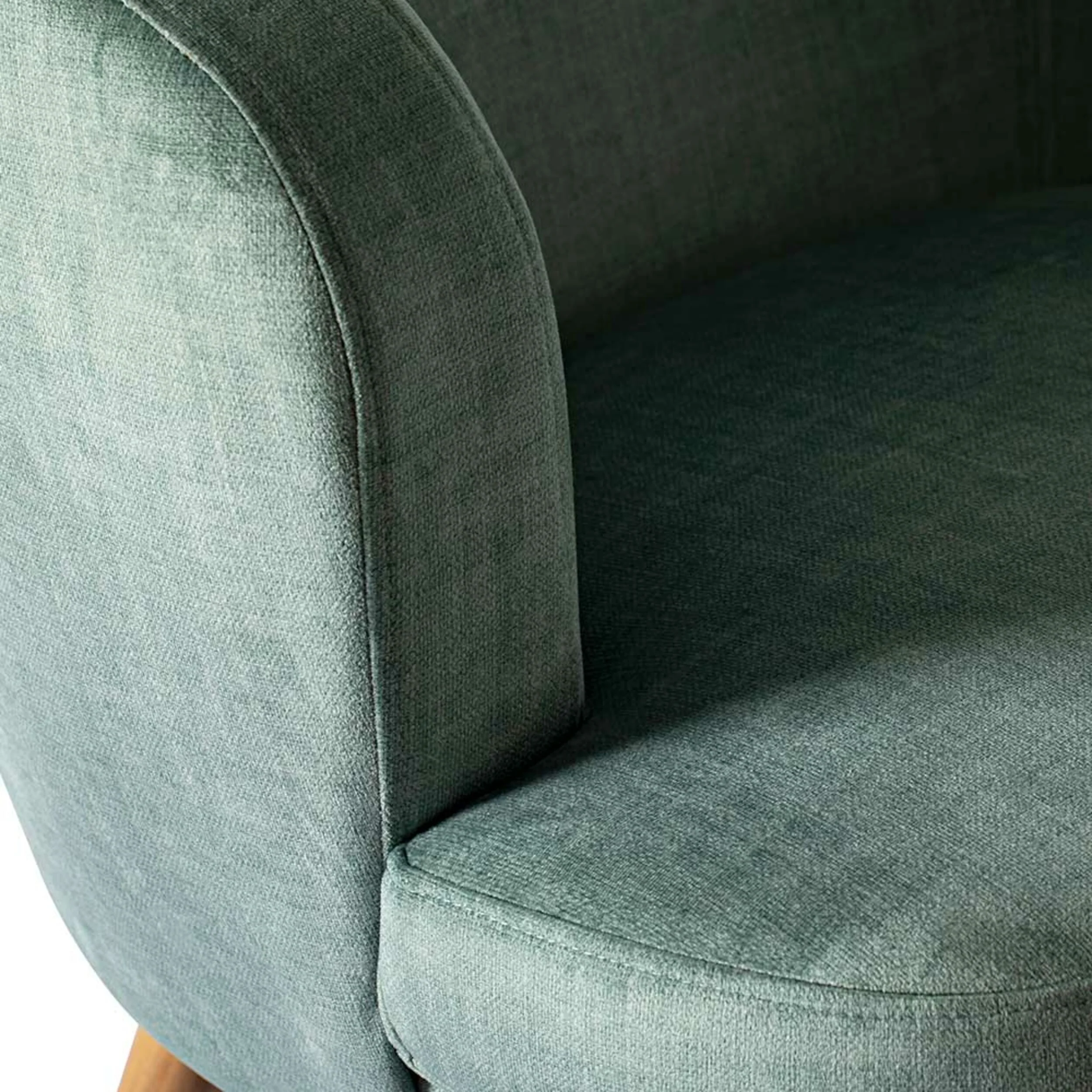Neo Velvet Occasional Chair Green - Image 6