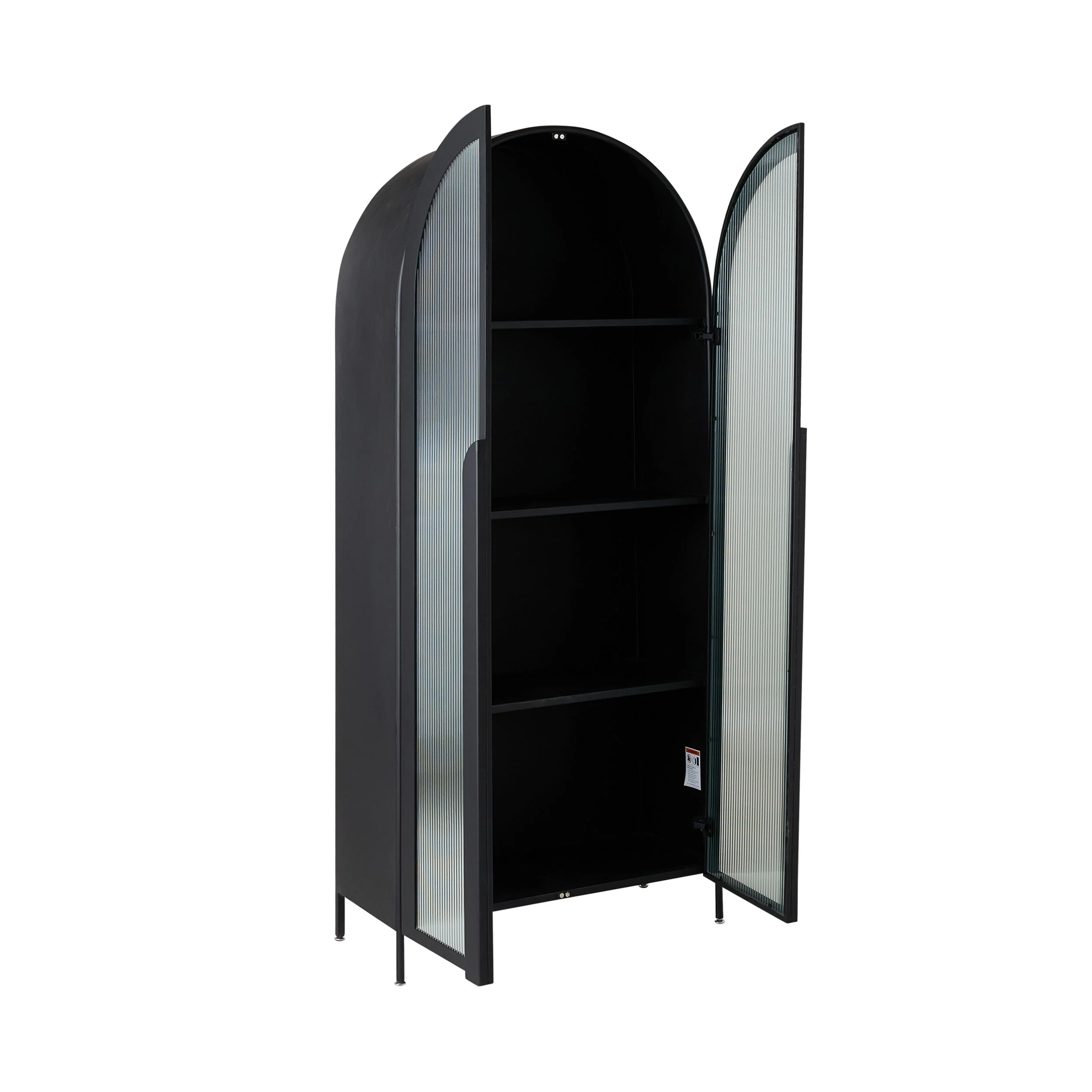 Nero Arched 2 Door Cabinet - Image 3