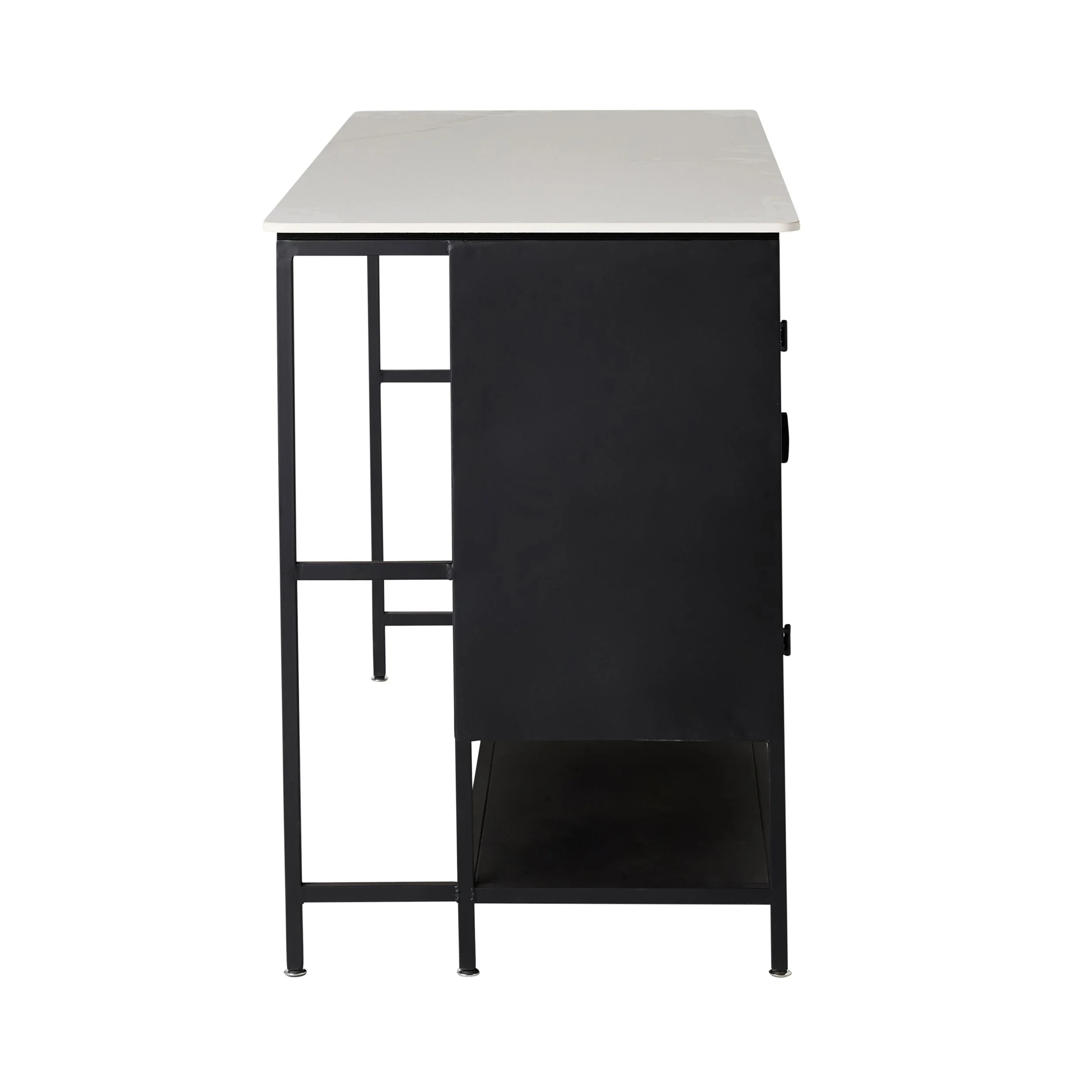 Nero Kitchen Island Bench Black 150cm - Image 4