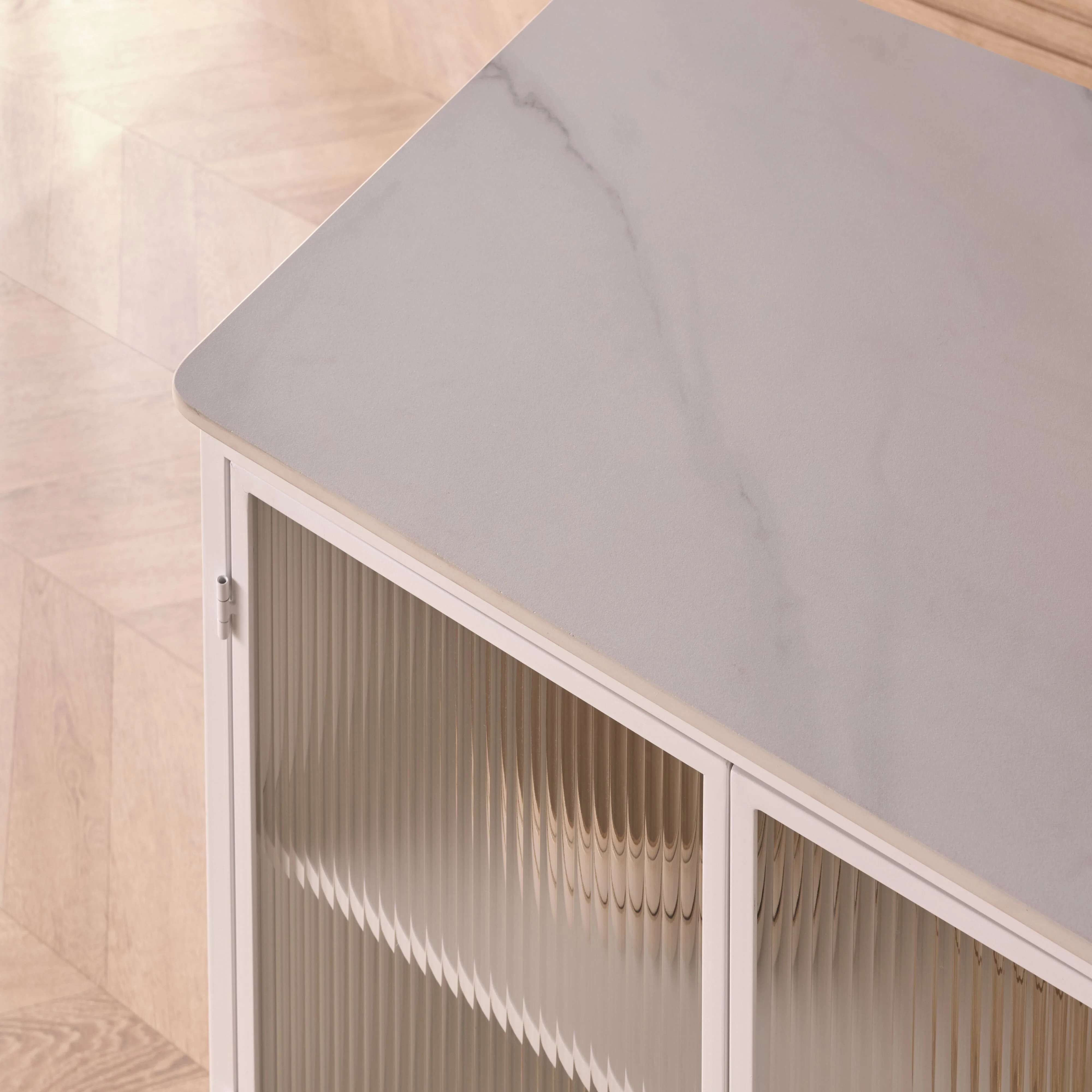Nero Kitchen Island Bench White 150cm - Image 12