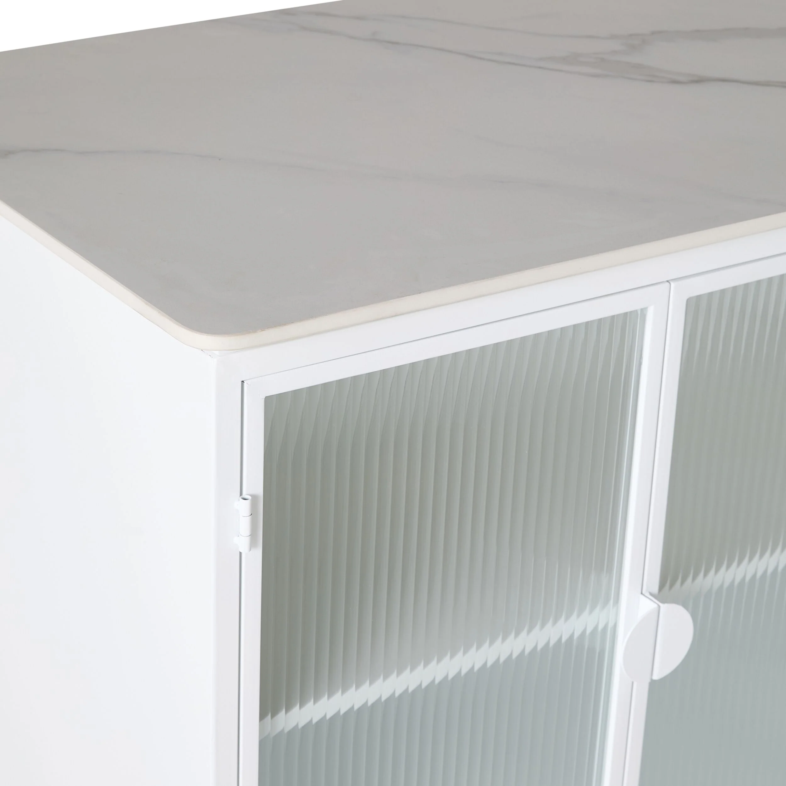 Nero Kitchen Island Bench White 150cm - Image 6