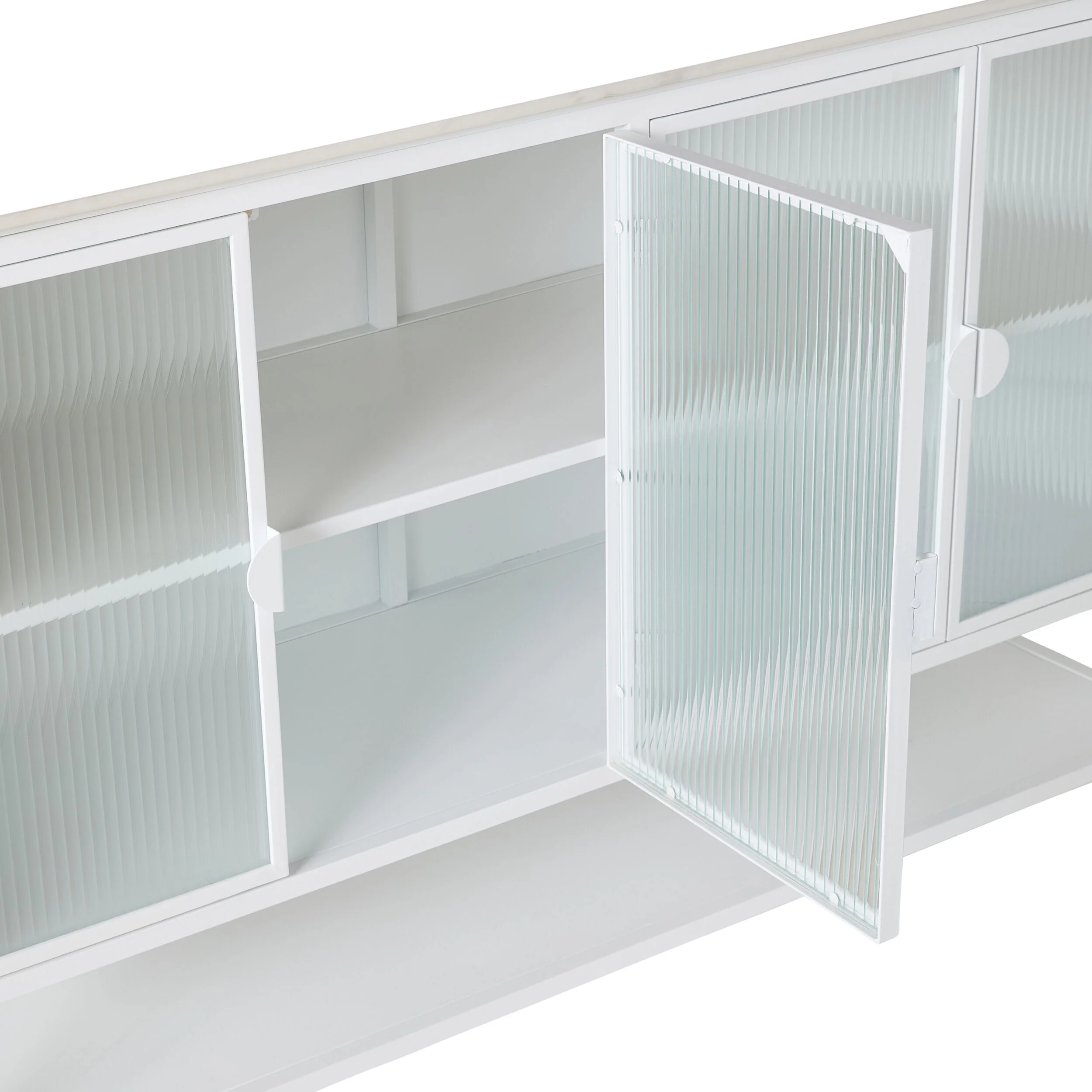 Nero Kitchen Island Bench White 150cm - Image 8