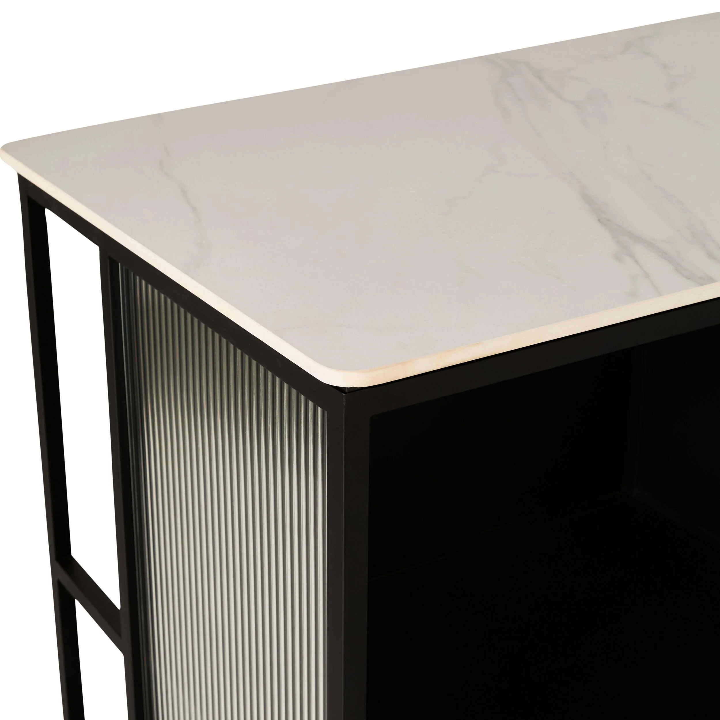 Nero Kitchen Island Bench with Drawer Black 120cm - Image 7