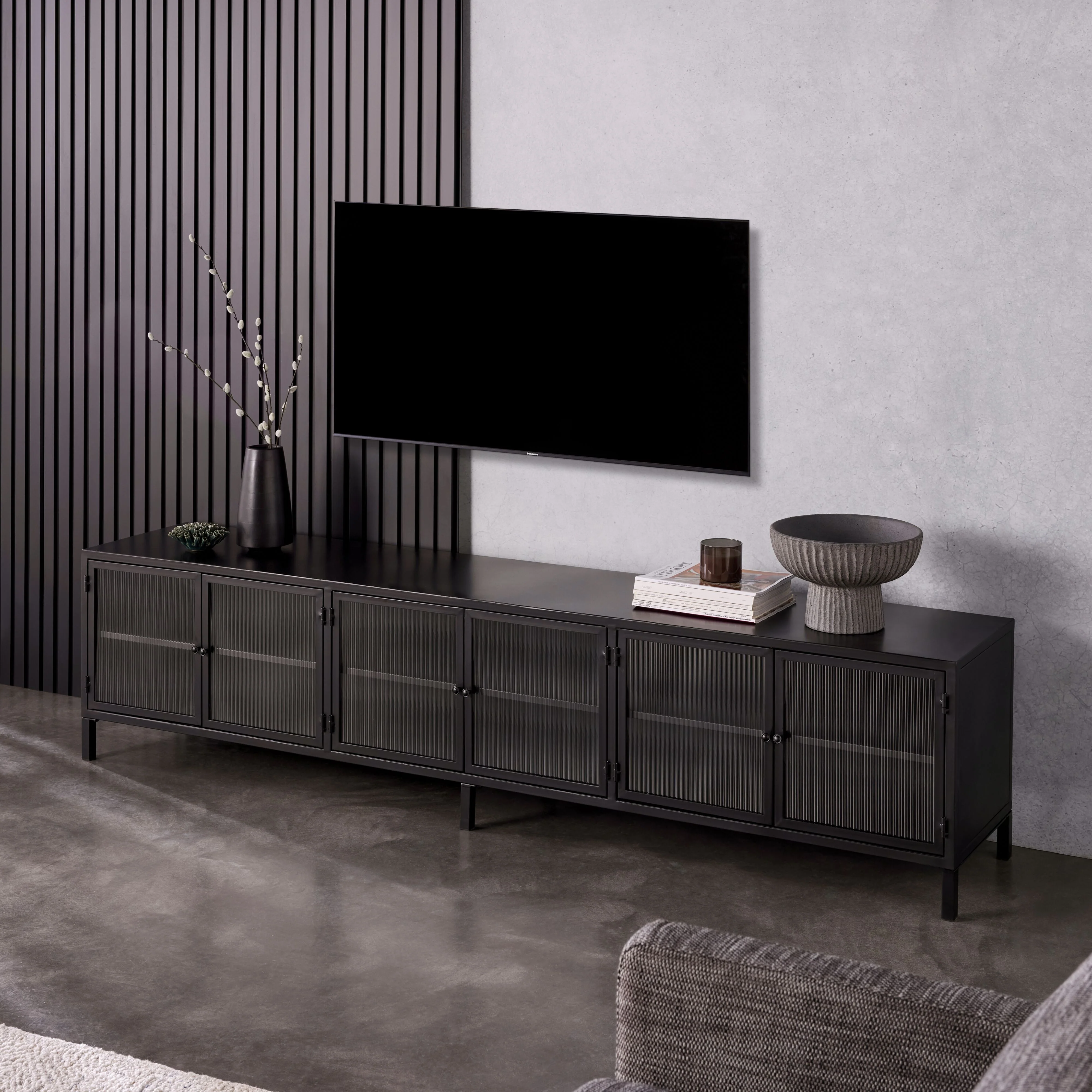 Nero Large Entertainment Unit 220cm - Image 10
