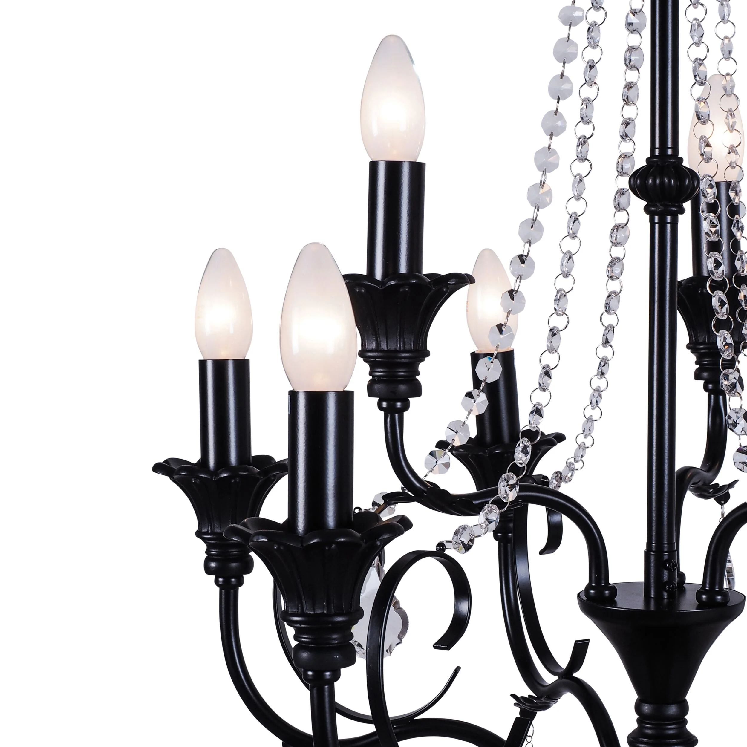 Nevada 9 Light Chandelier Black - Image 5