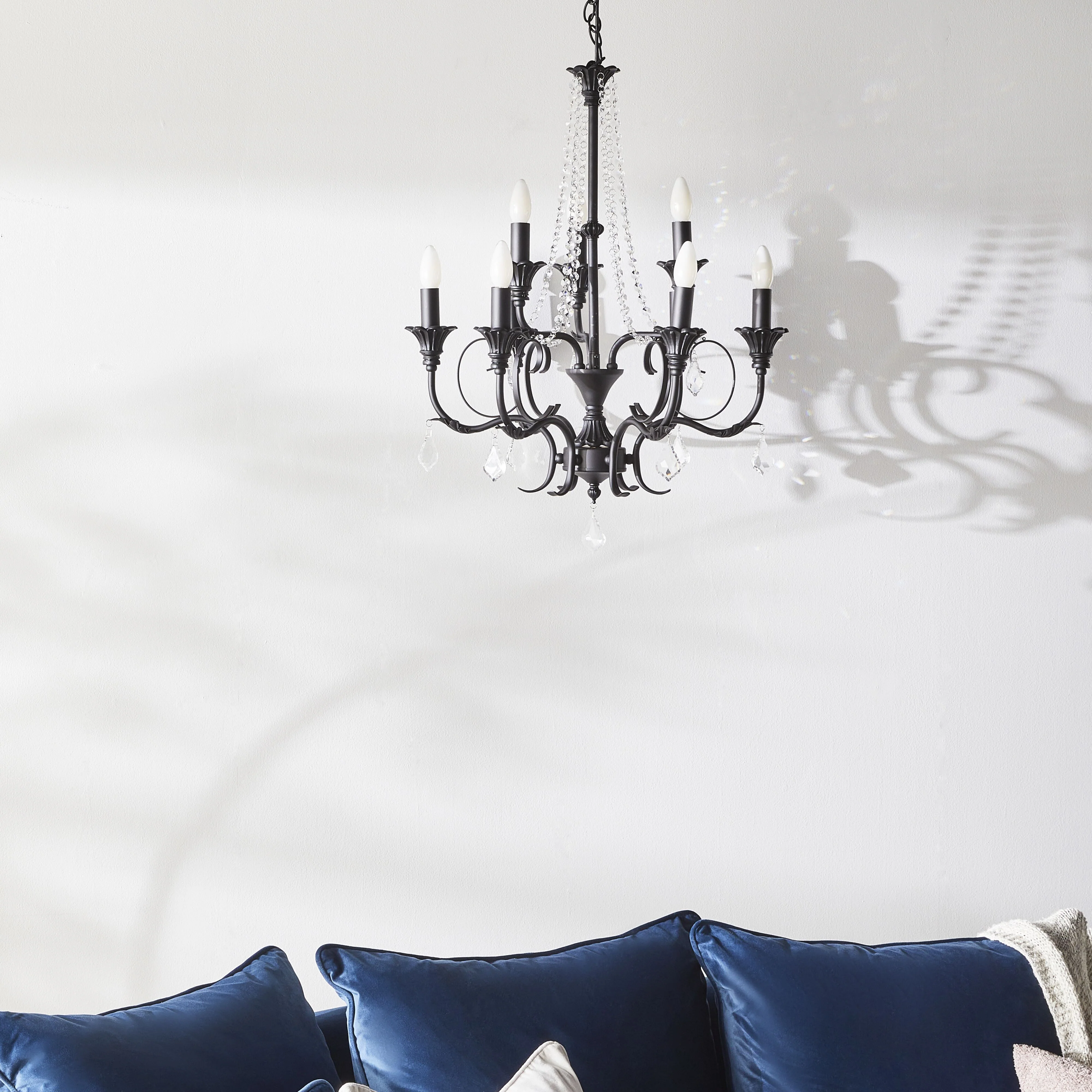 Nevada 9 Light Chandelier Black - Image 7