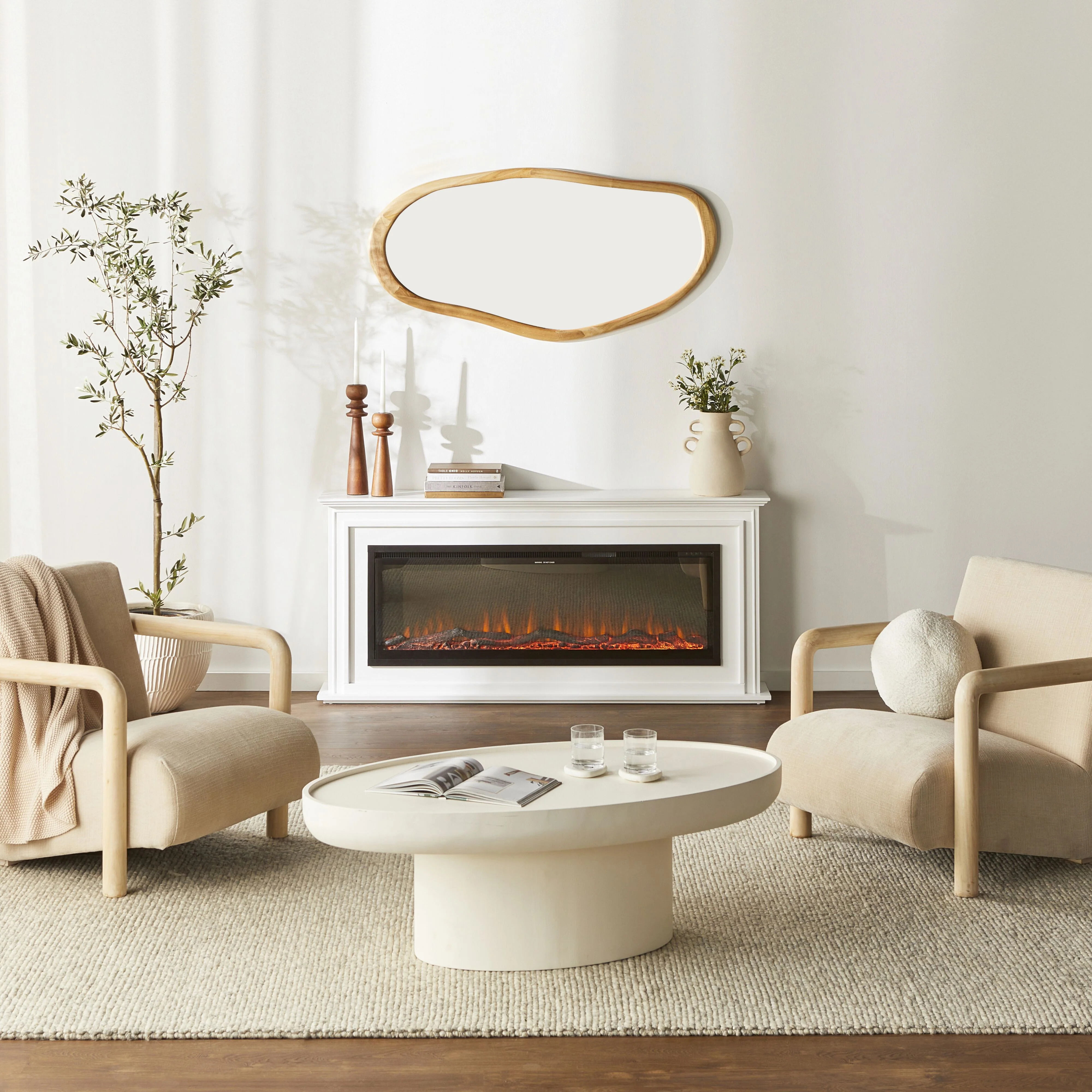 Newport Electric Fireplace 162x25x73cm - Image 10